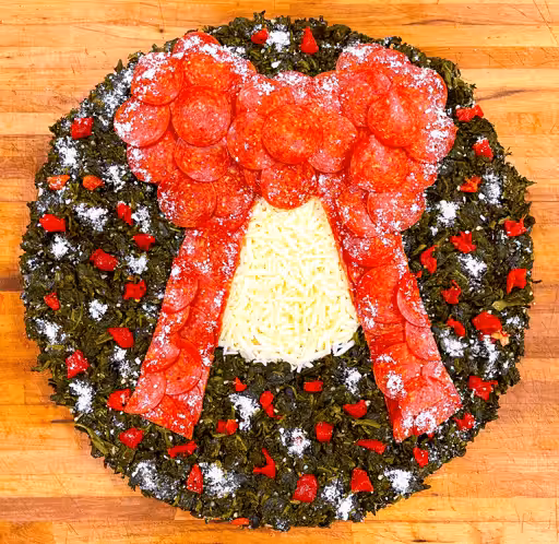 Red Bow Wreath