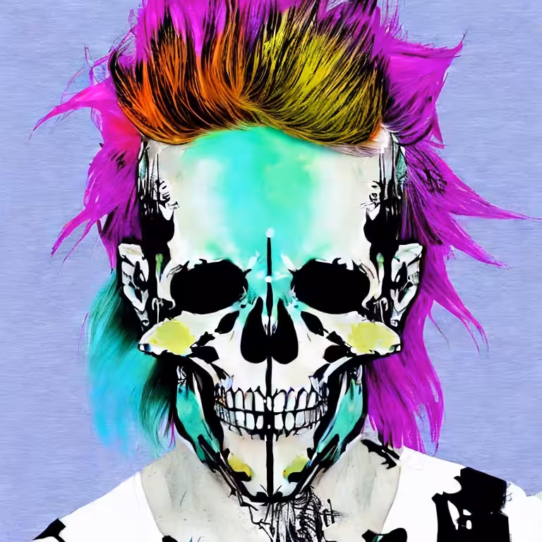 Cotton Candy Skull #152