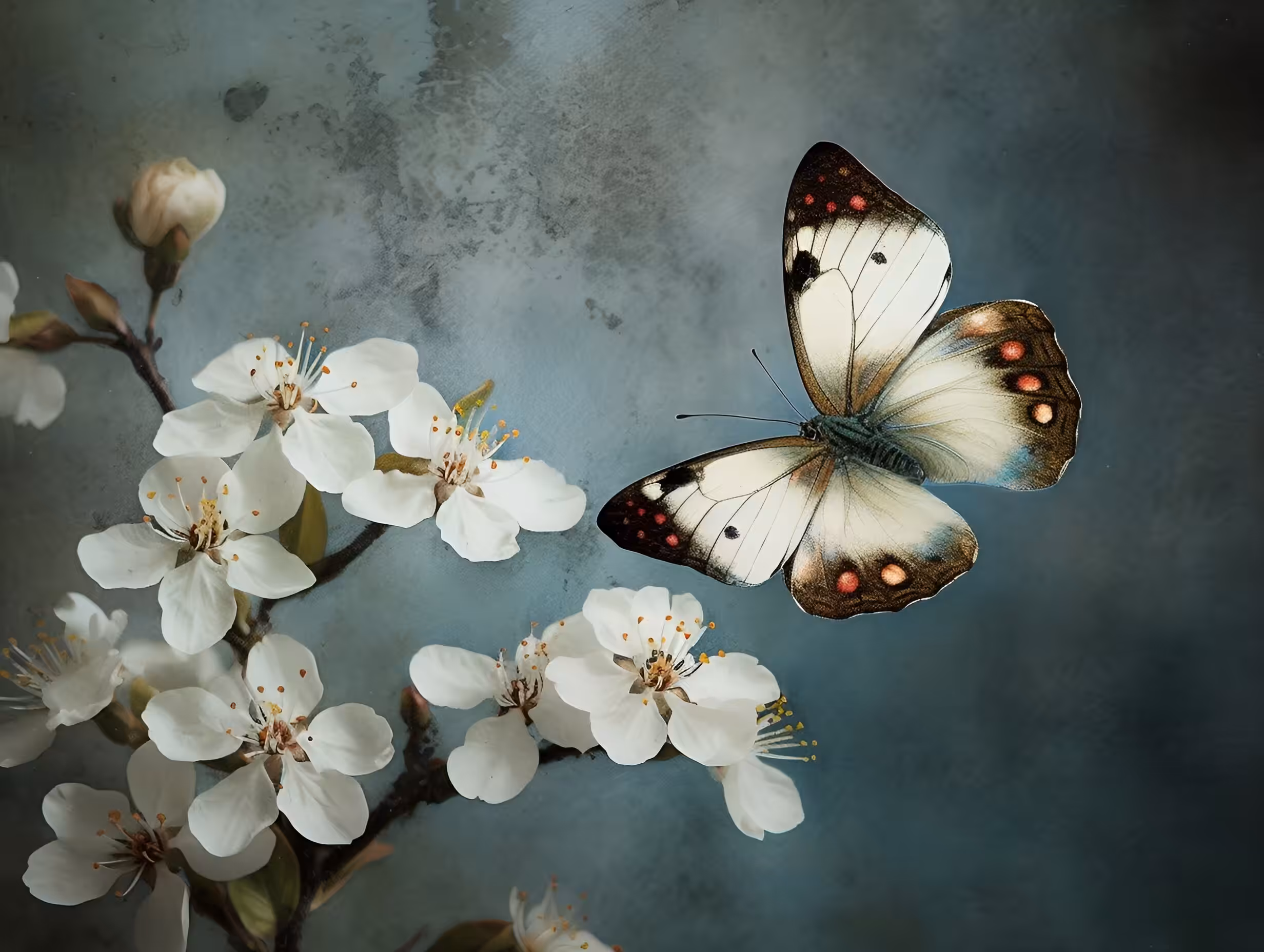 White cherry blossom 
