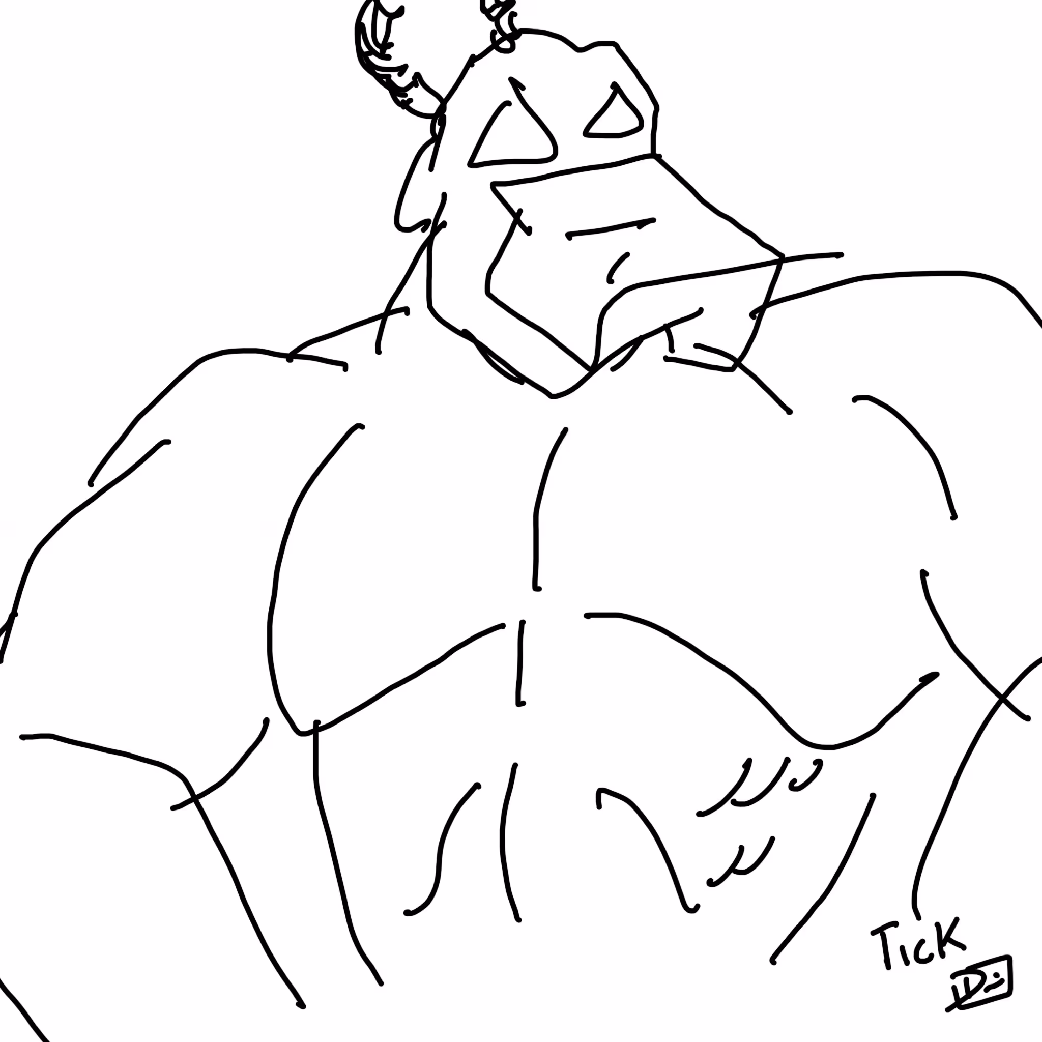 Day 14: Tick #Inktober