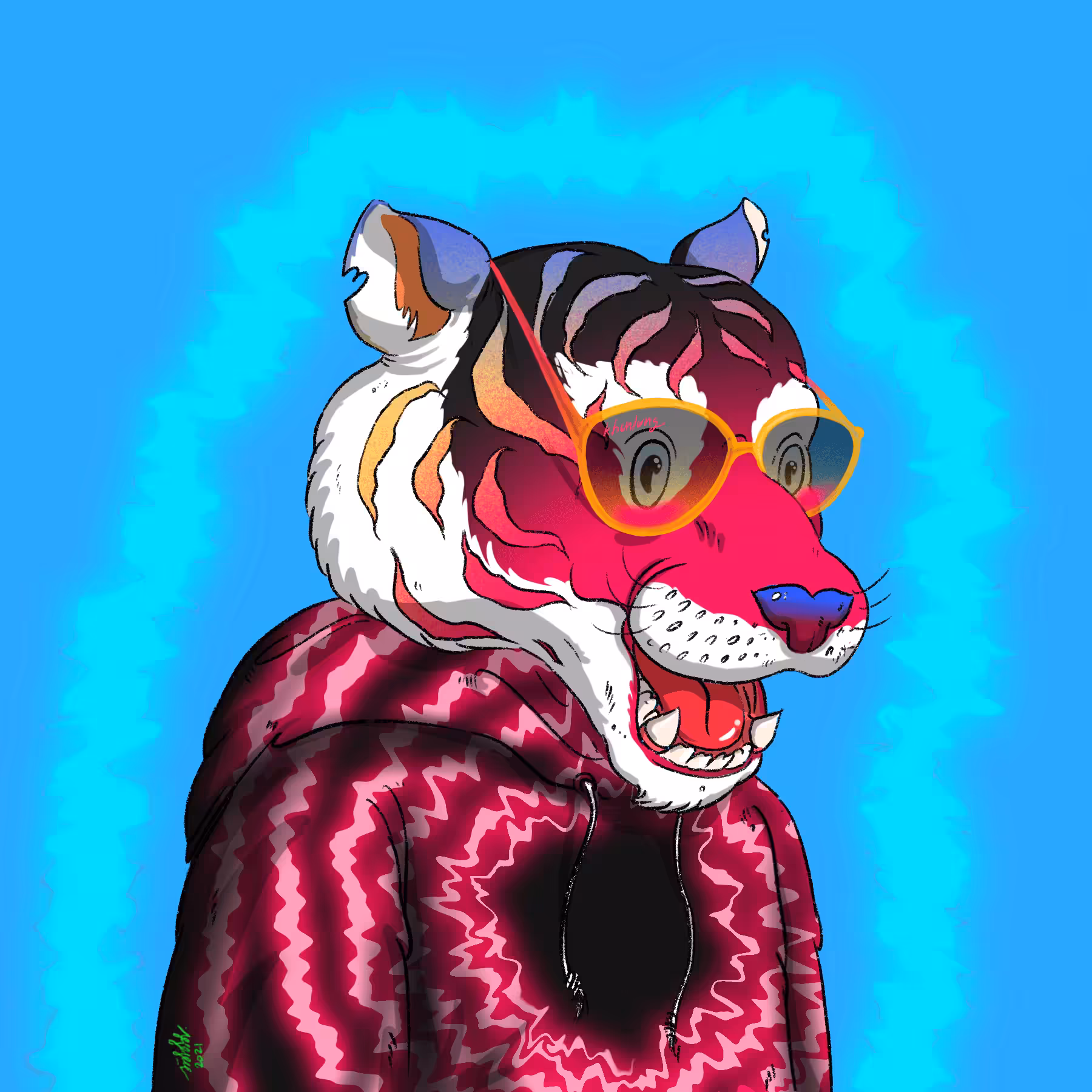 LUNGtiger pink black #61