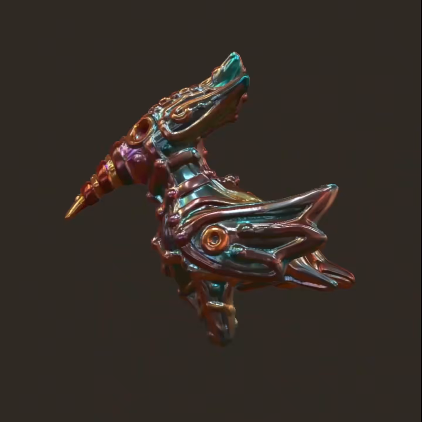 luster glaze:  Brilliant kingfisher