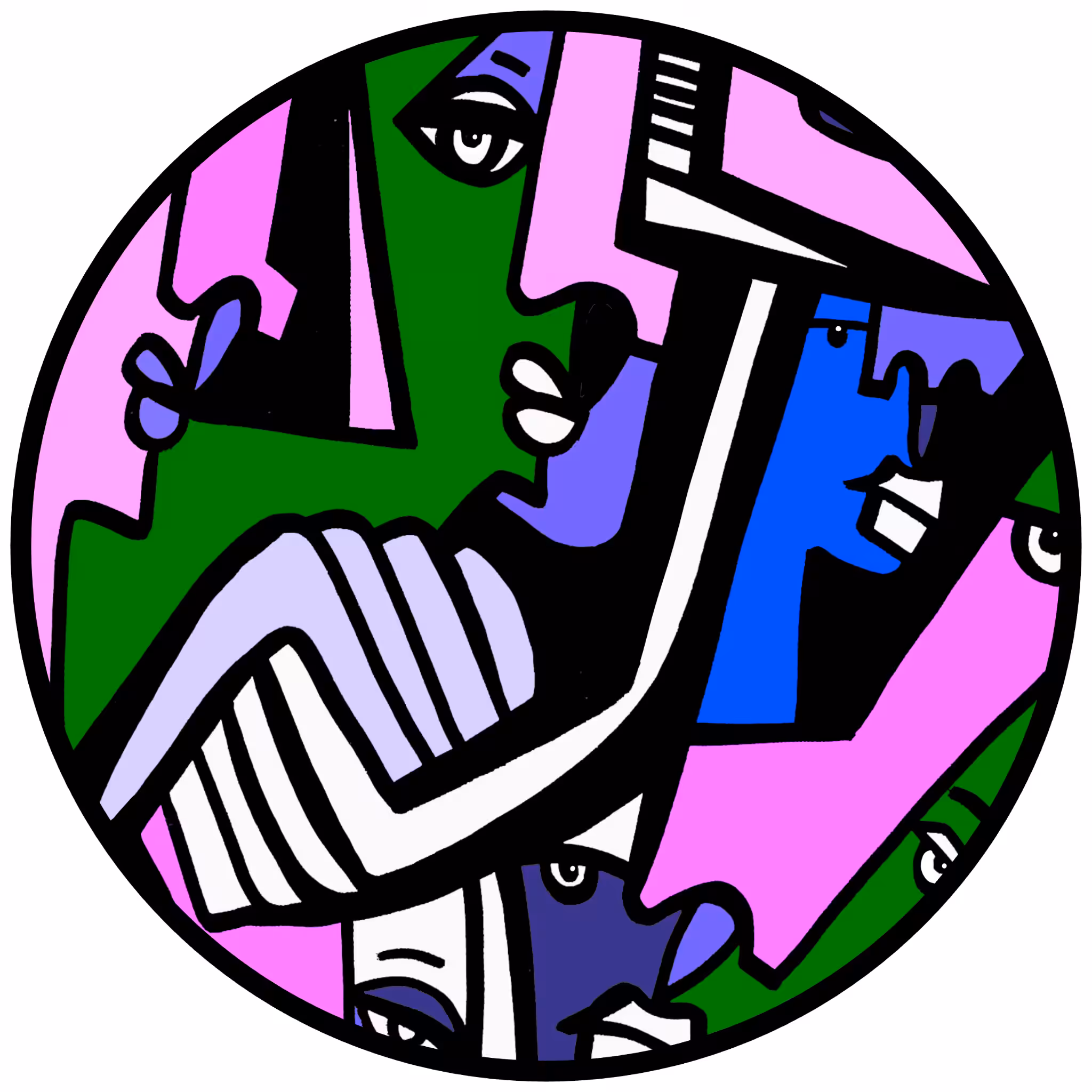 Cubist Circle 107