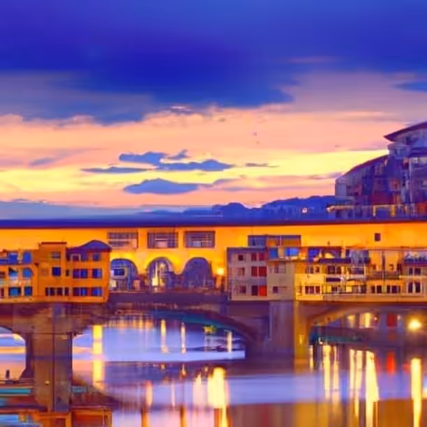 Music collection and Ai: Florence, Ponte Vecchio bridge