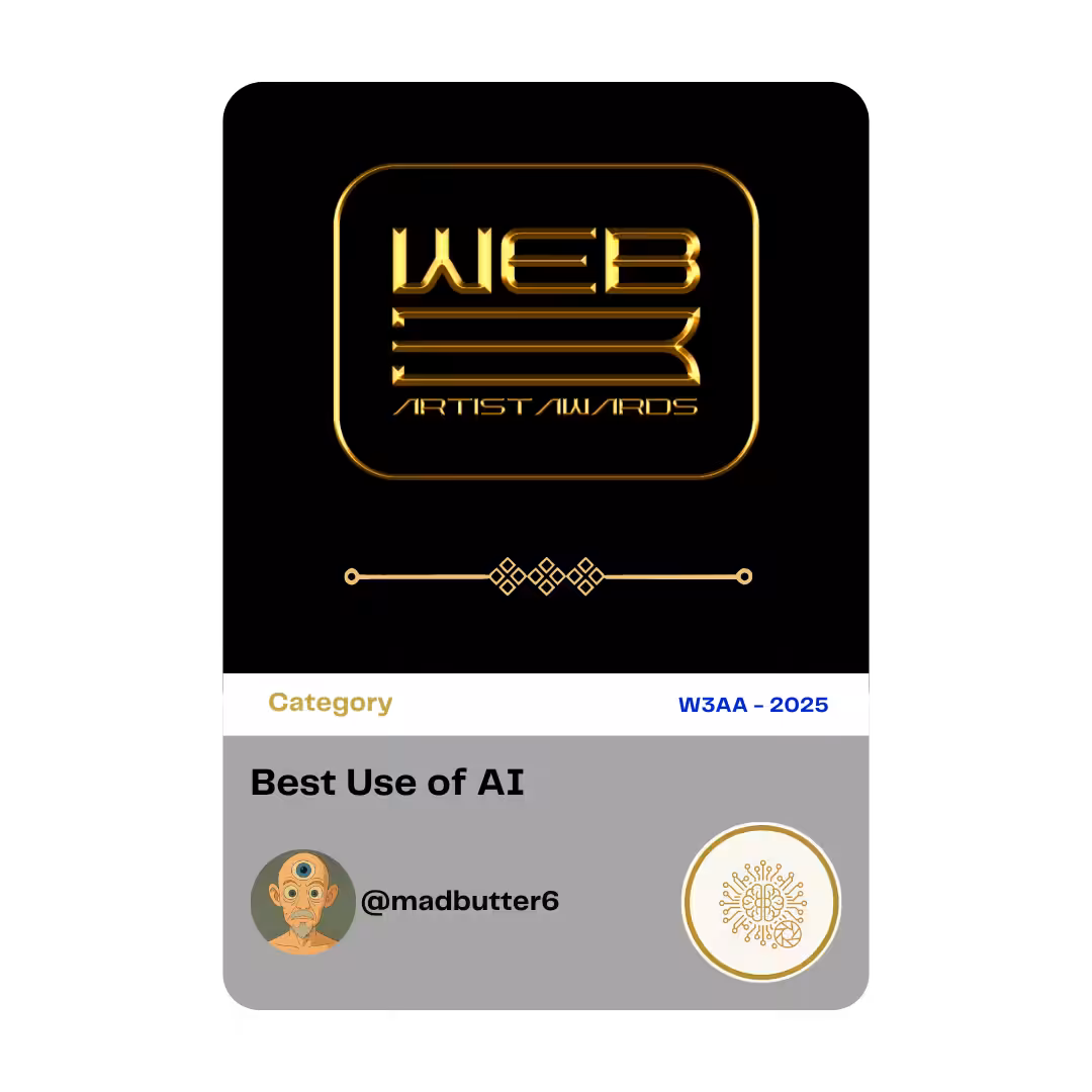 Voting Tokens Collection for 2025: Award 14 - Best use of AI - @madbutter6