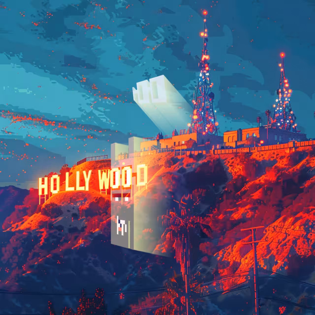 Hollyw◨-◨d Sign.