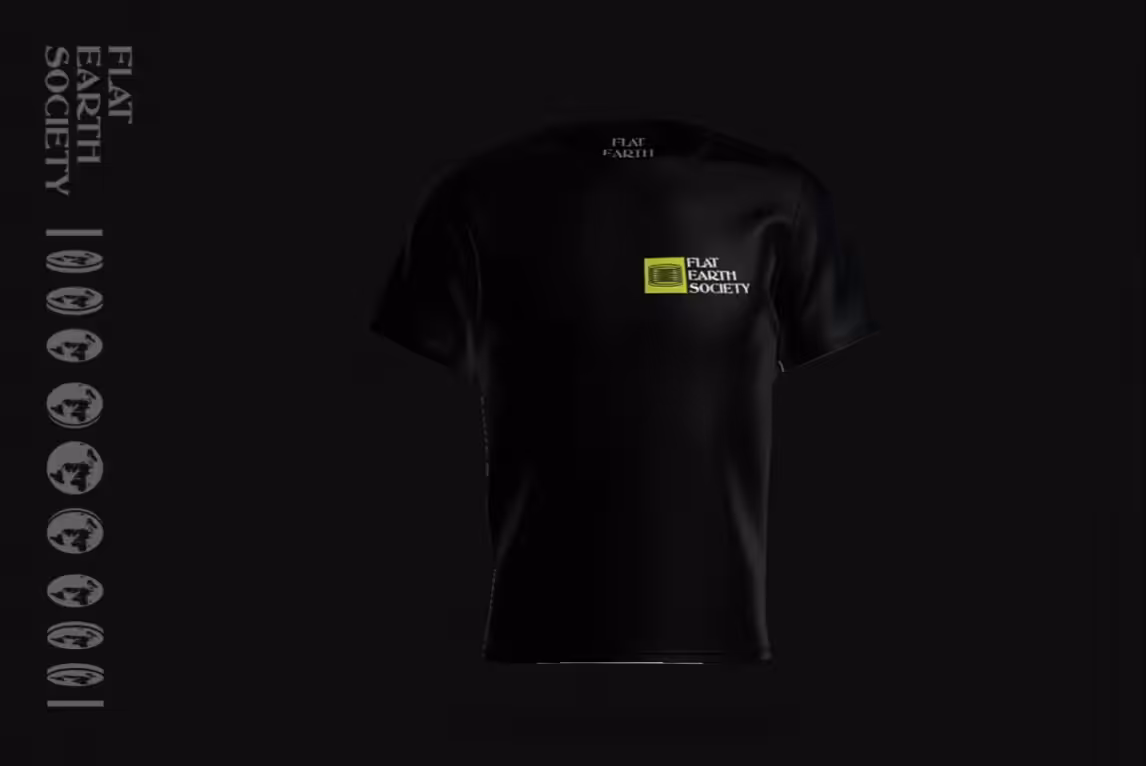 Flat Earth Society Digital T-Shirt