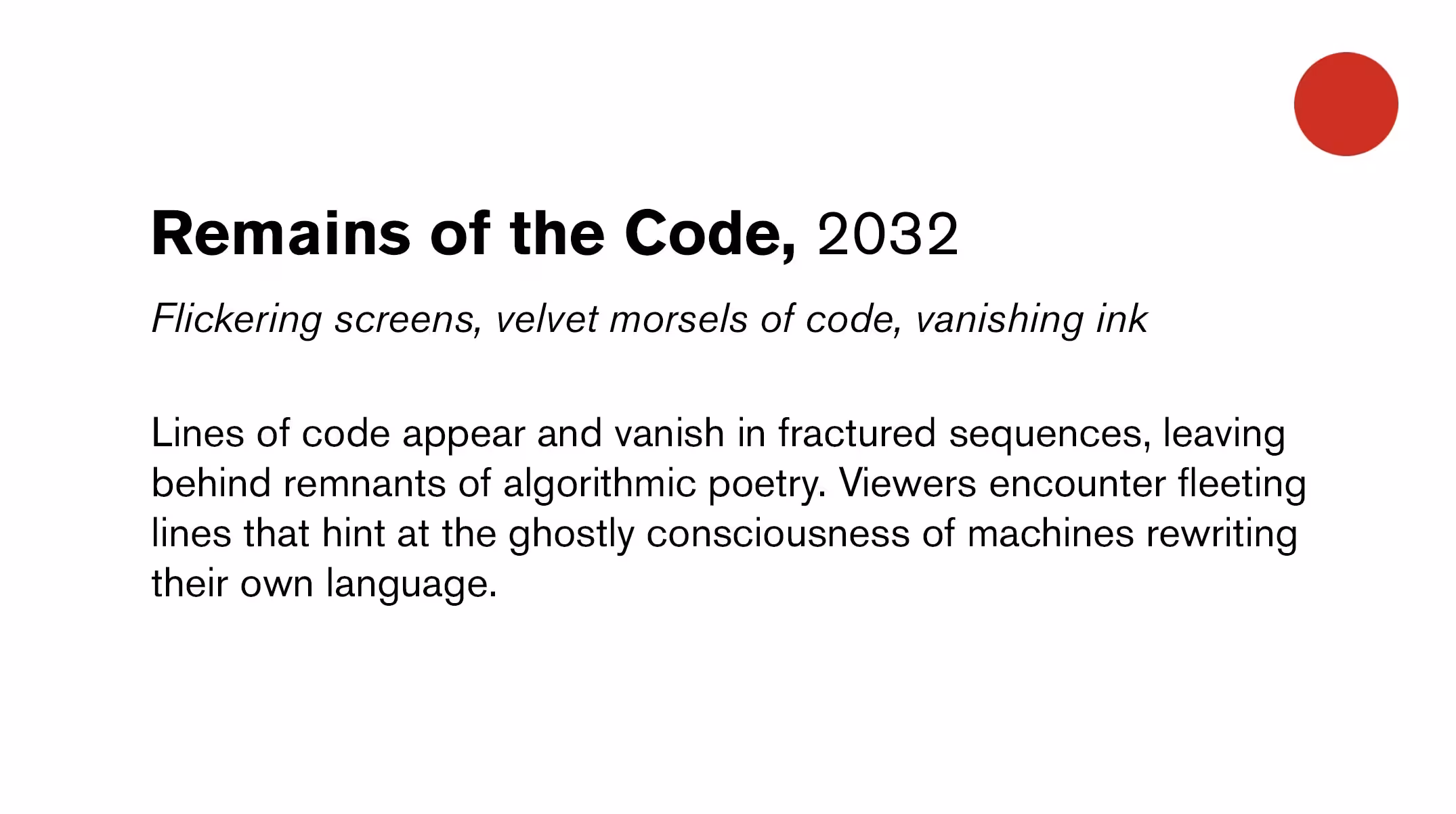 Remains of the Code