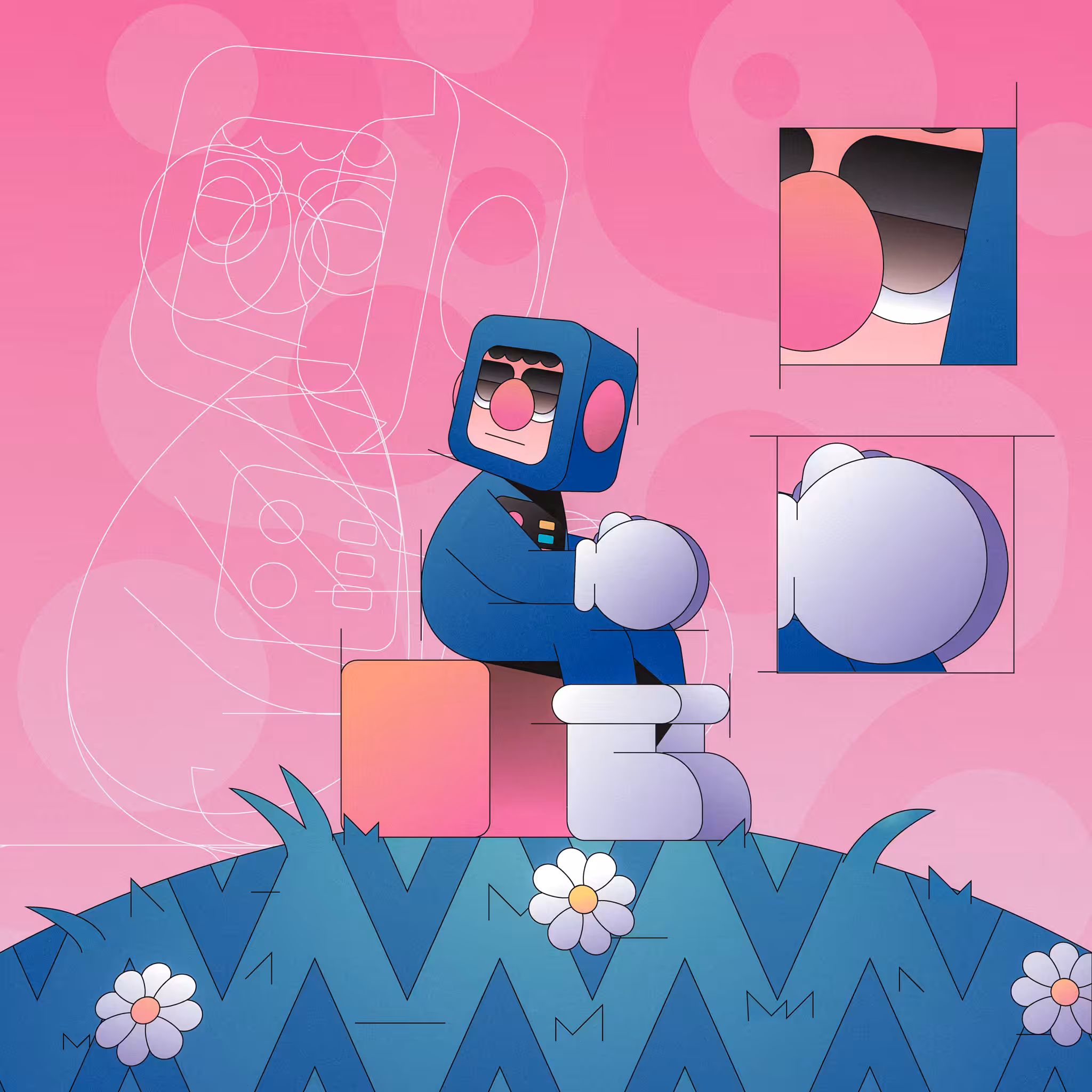 Blue Me by Defaced