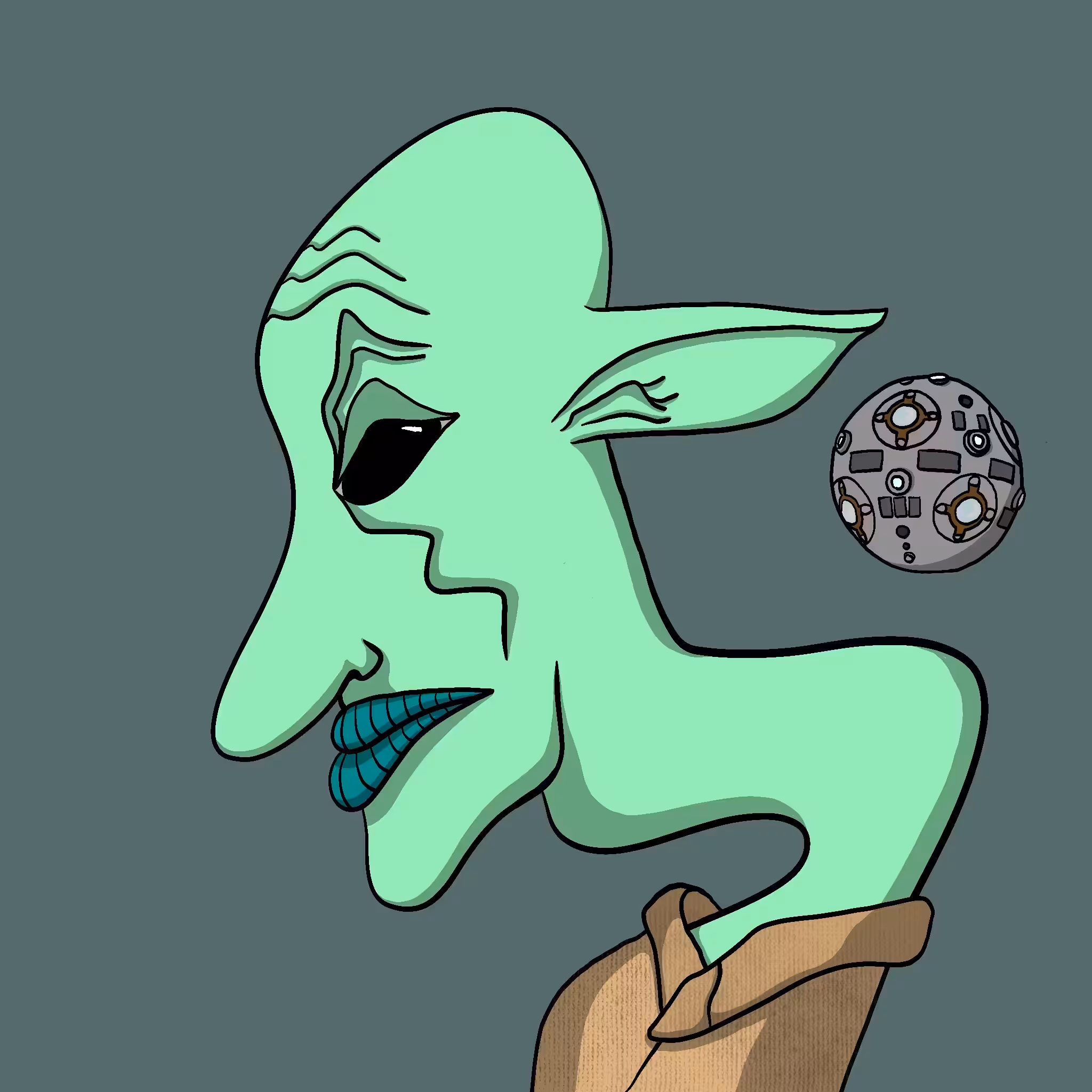 FAWKFACES: #57 Baby Green Guy Face 