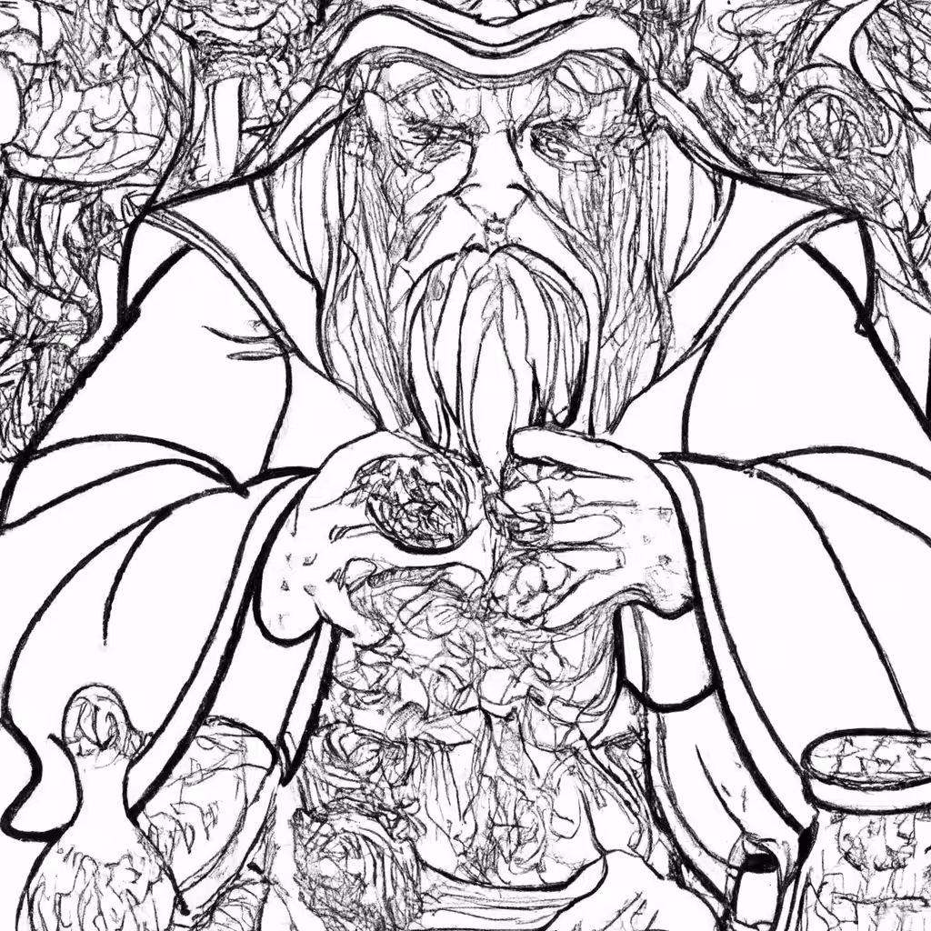 "I bet we'll find a powerful wizard with all kinds of potions!"