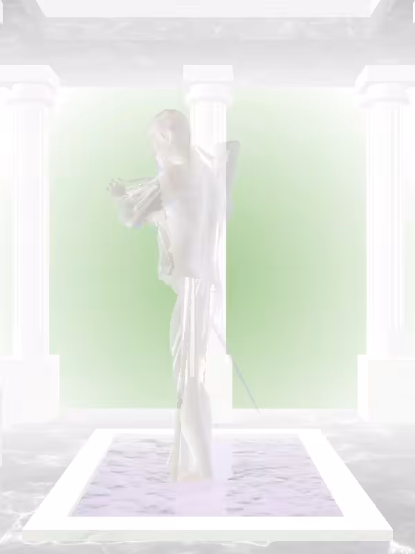 HeavenComputer: The Fading Robotic Luminescent Beige Woman #3917
