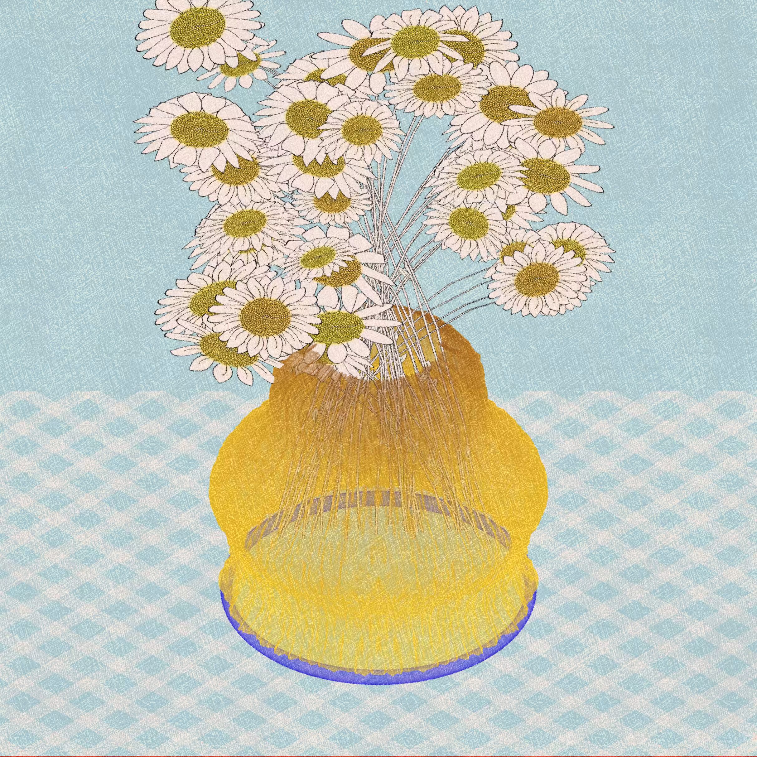 Vases and Daisies #2