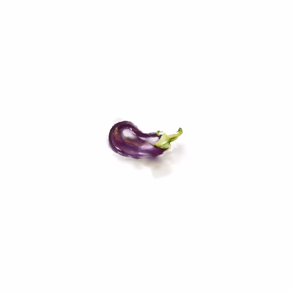 Tiny shiny aubergine 🍆 