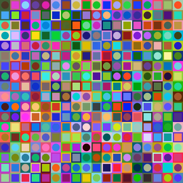 Square Dot Composition #245