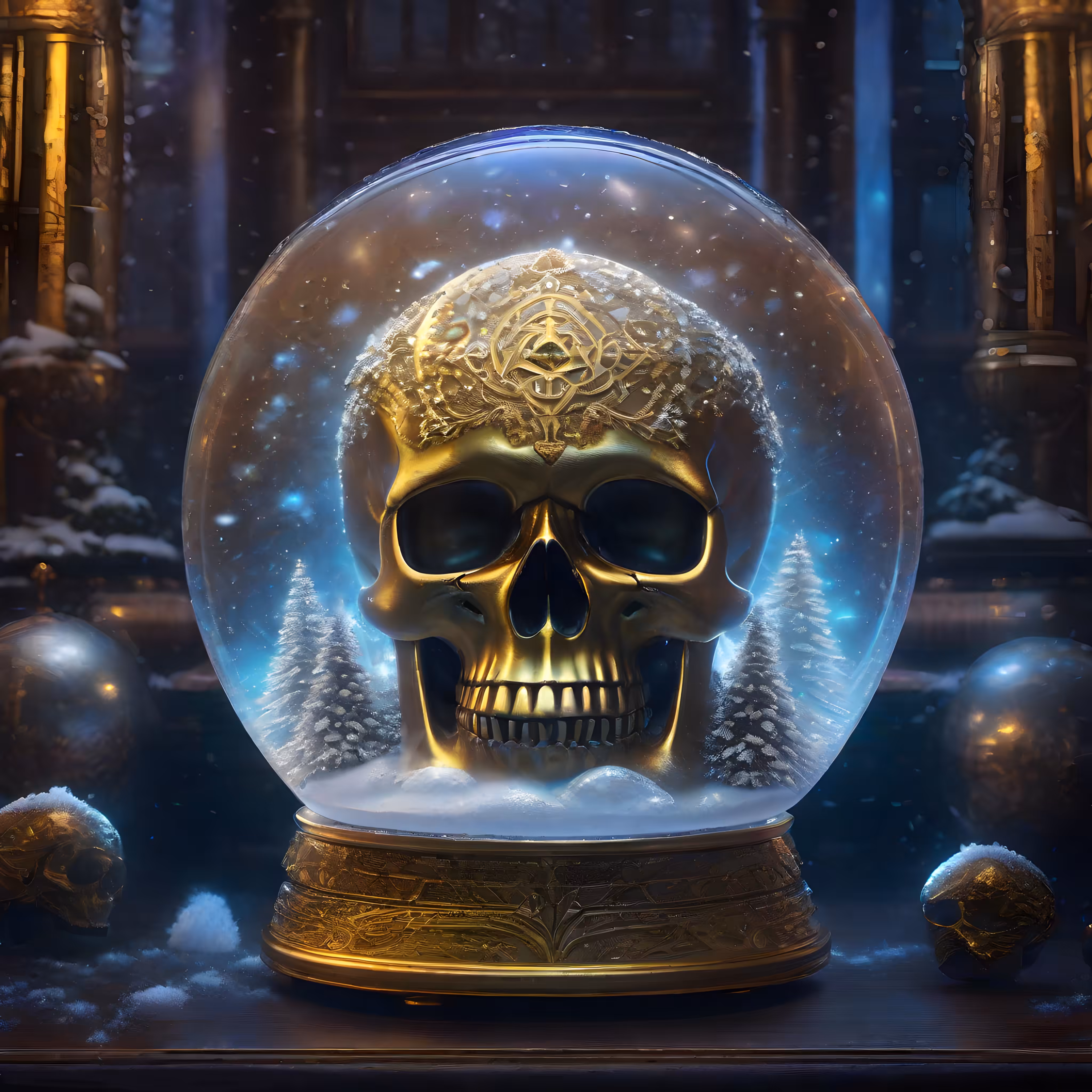 Happy New Year Skull #3