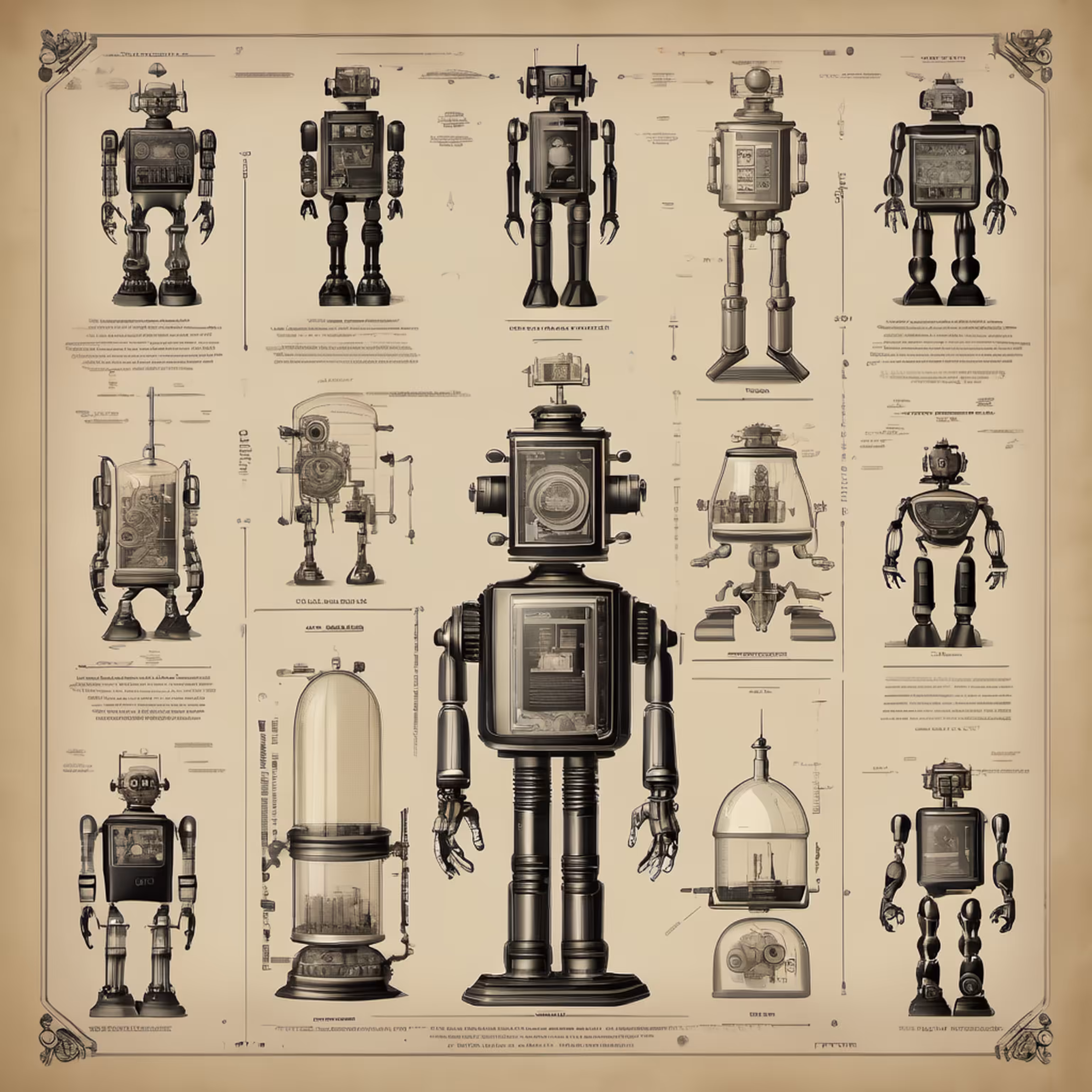 STUDIES ON ROBOTS - 19TH CENTURY #28