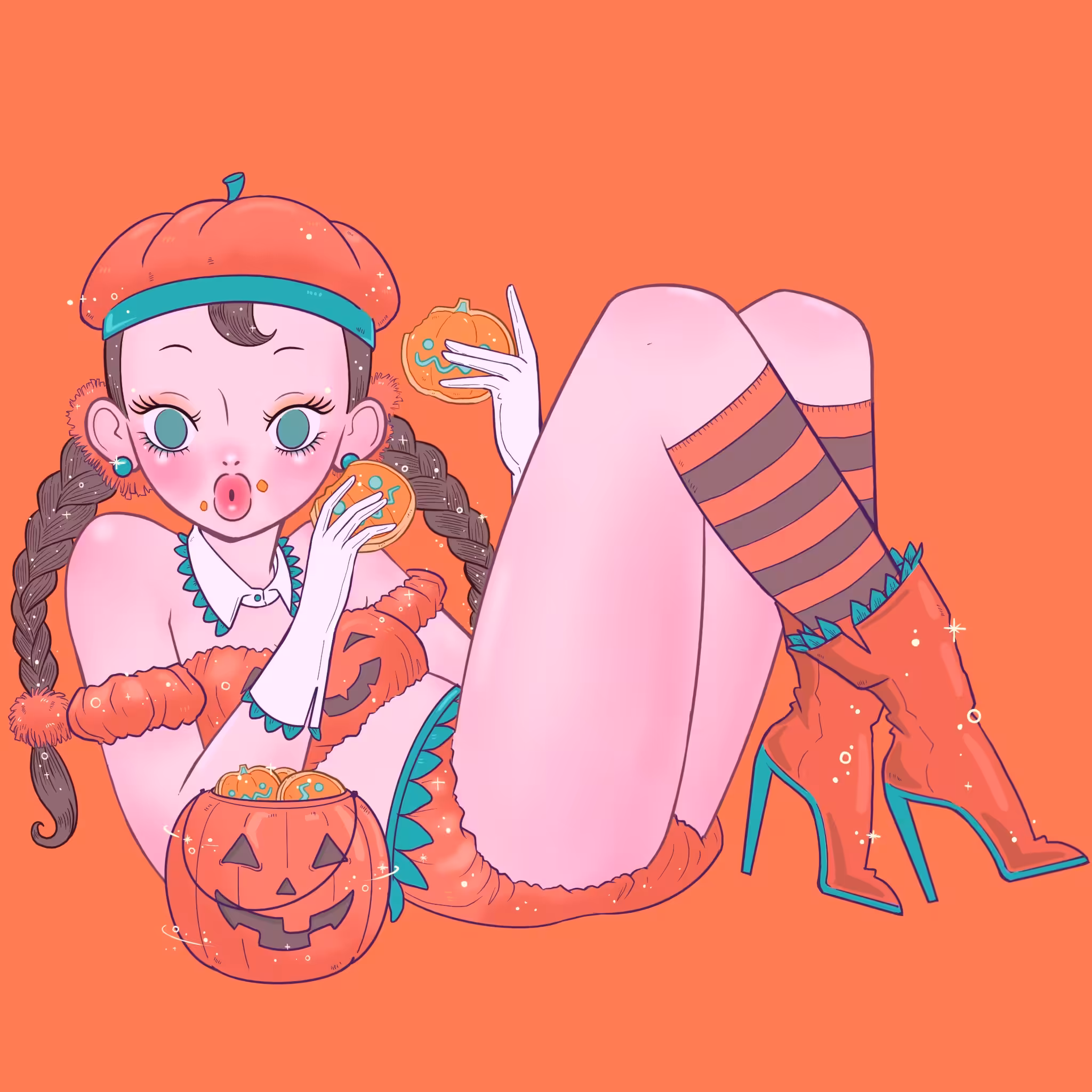 i EAT a lot #42 - PUMPKIN COOKIE (special halloween)