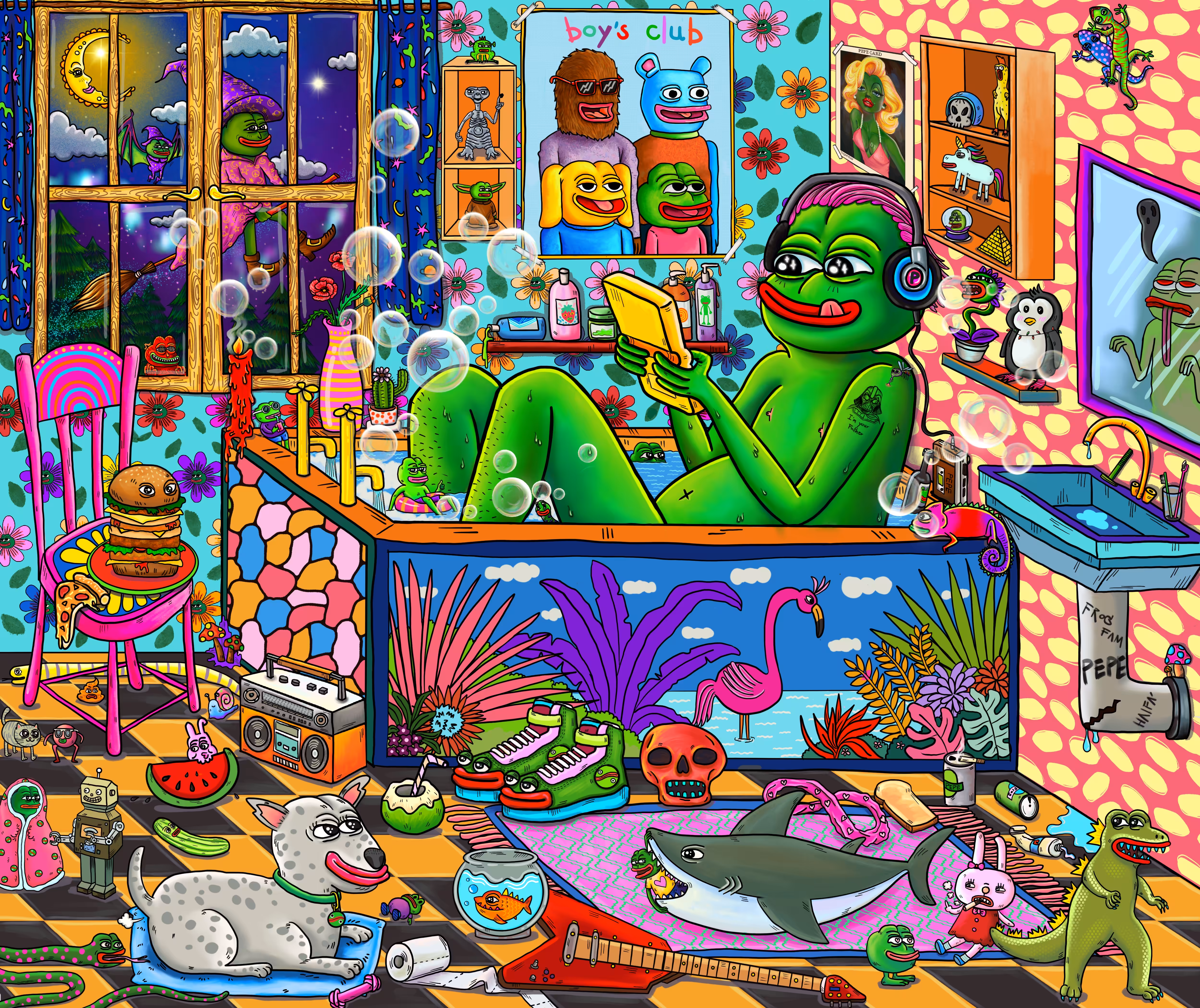 Bathroom Pepe 