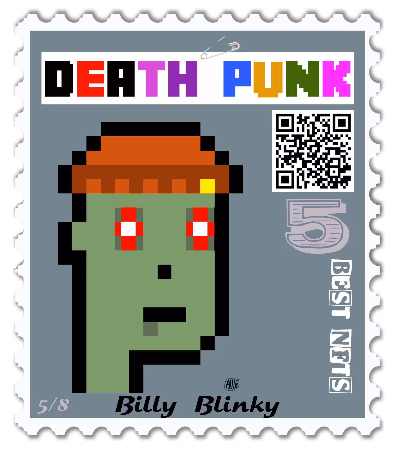 DEATH PUNK STAMP 5 - Billy Blinky