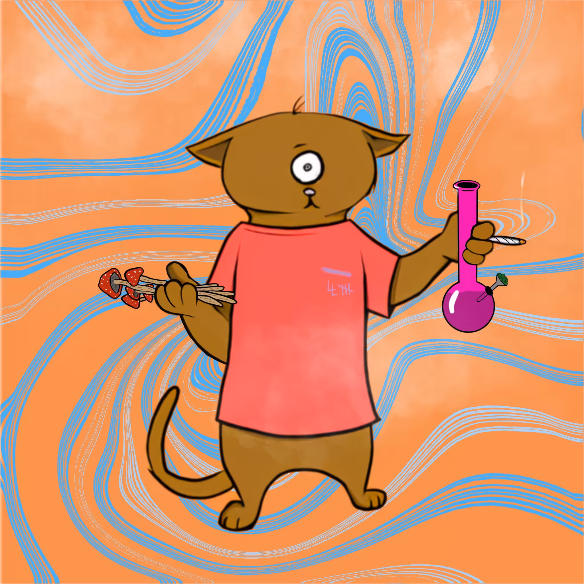 Super Blazed Cat