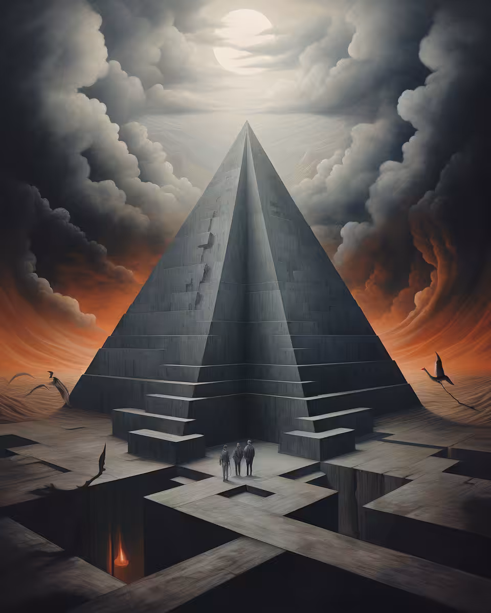 Clouds pyramid