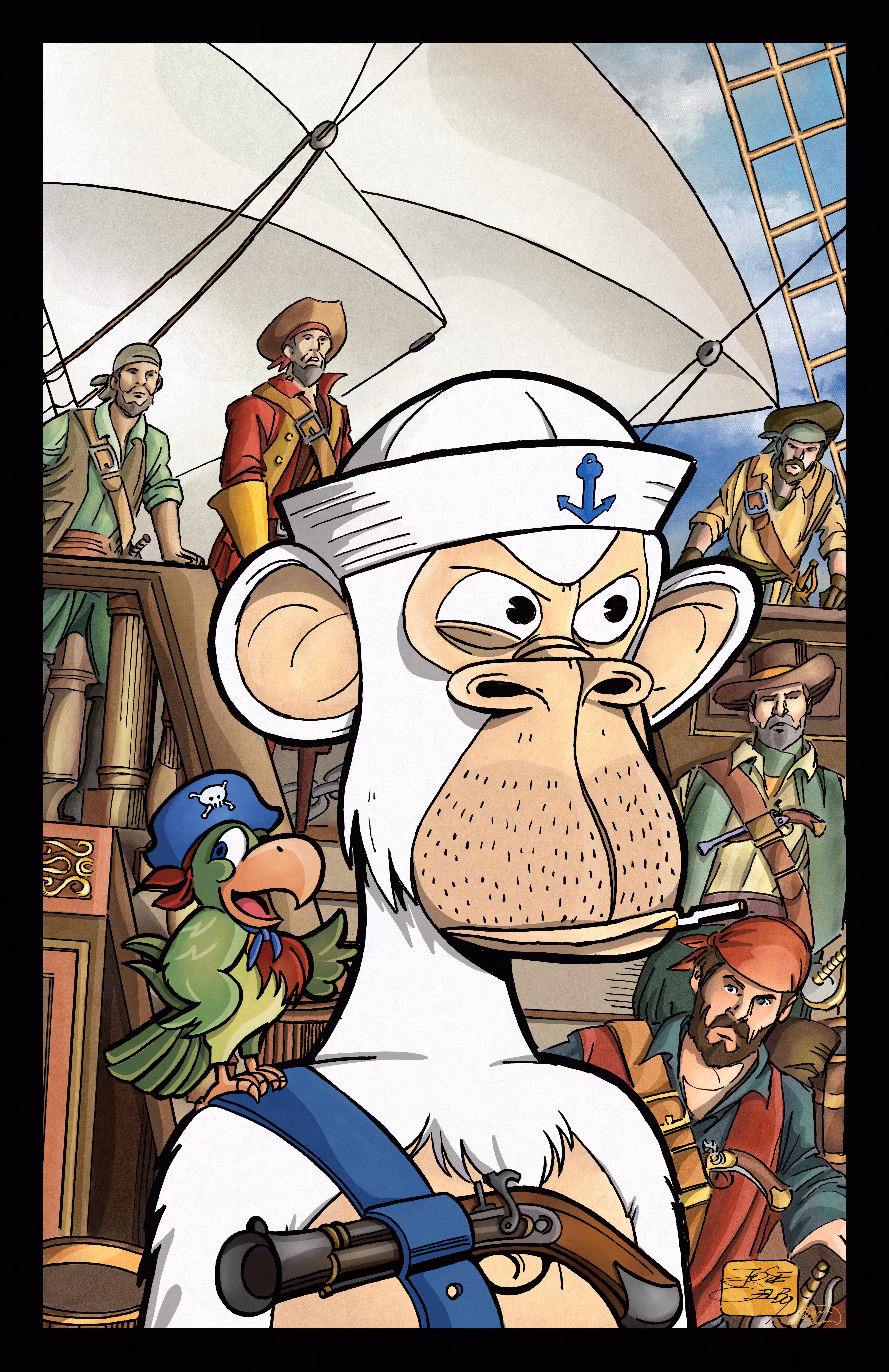Captain Apemo - A Pirate’s Best Friend - Jack The Parrot #41/55