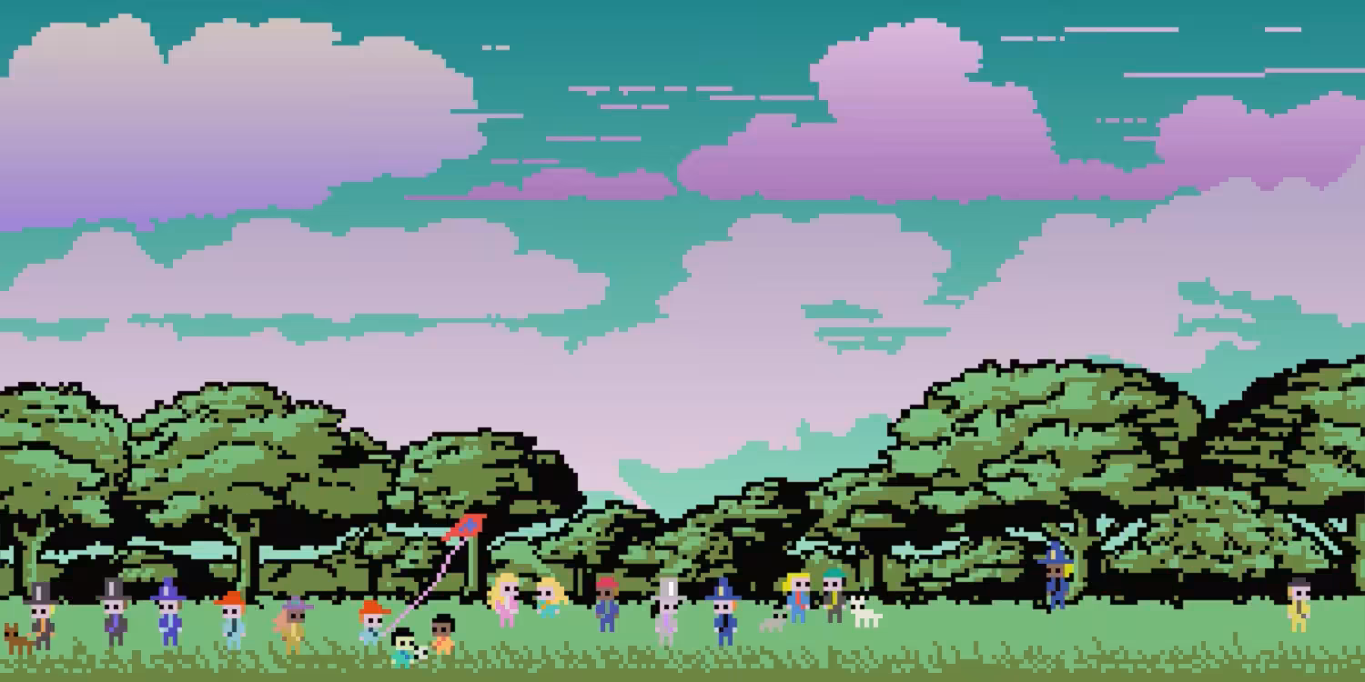A beautiful day in a wonderful park