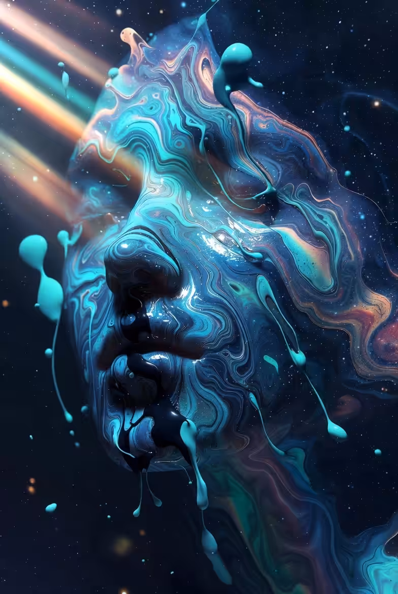 Conceptual: Blue silence 