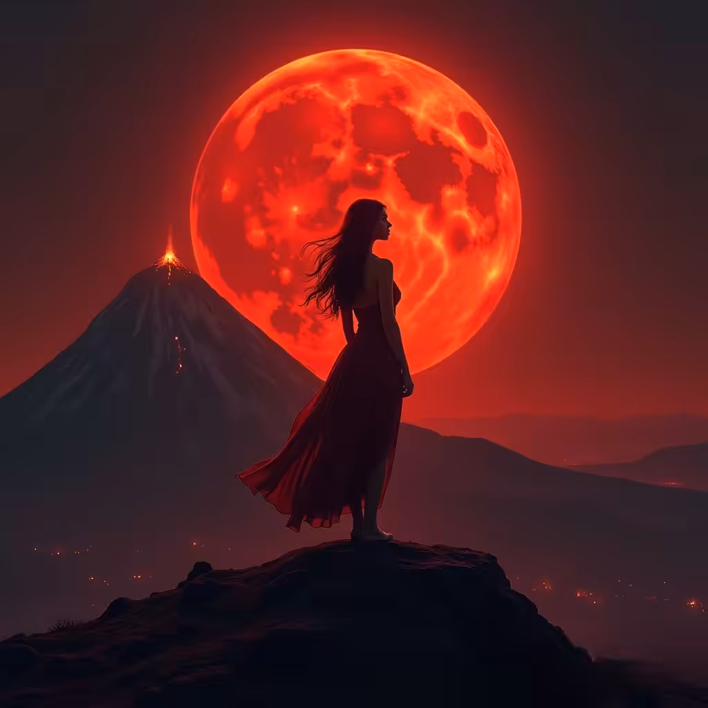 The Volcano's Glow 🌋