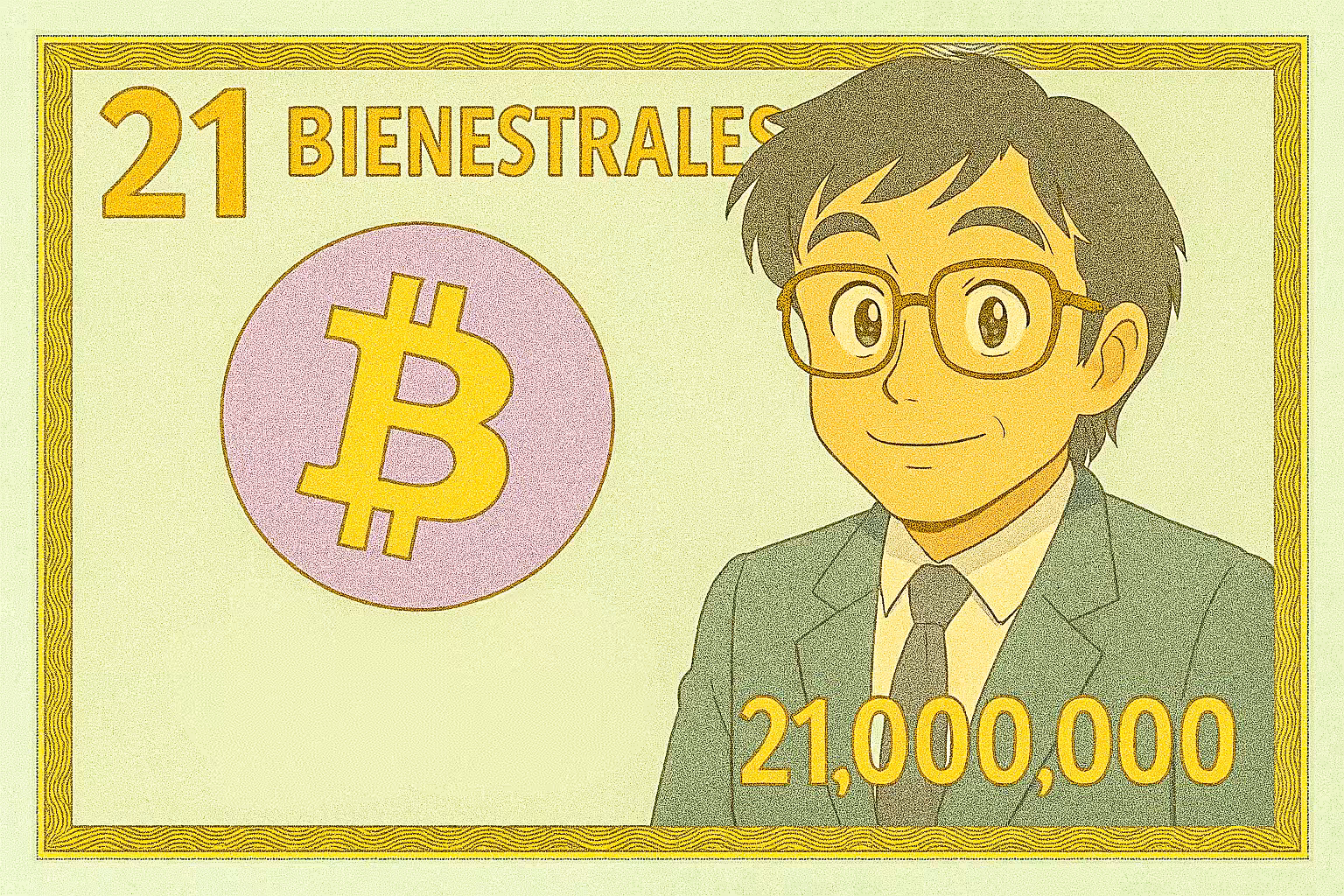 Bienestrales: Mexican Art Money: Bienestrales Mexican Art Money 21 Millones Bitcoin Delux Edition