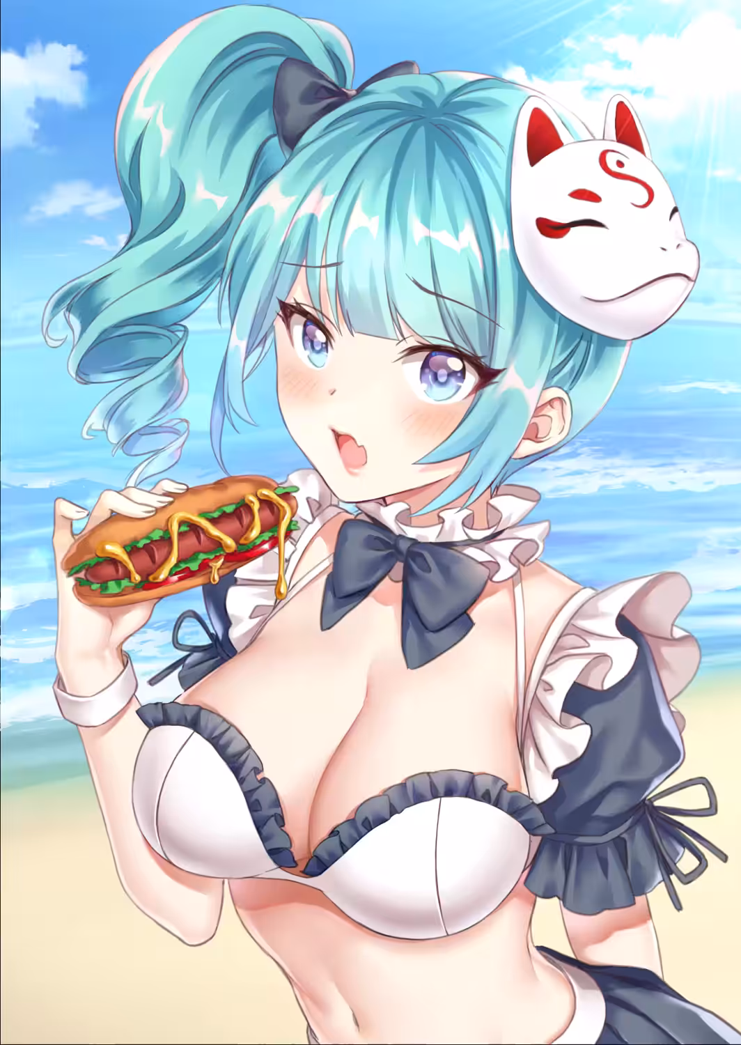 Bae Cafe x CryptoMaids fanart by SUKI