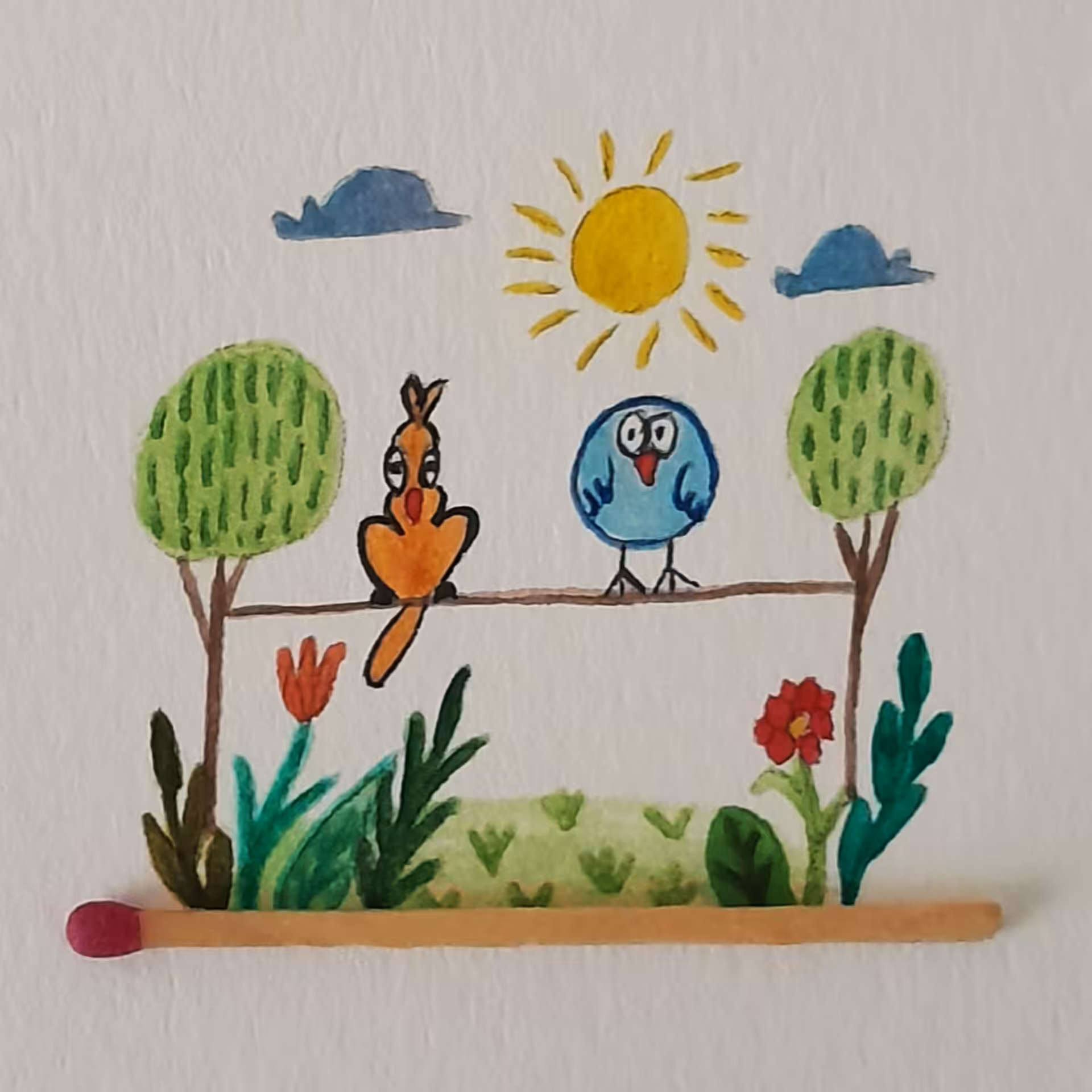  Matchstick: Bird 8