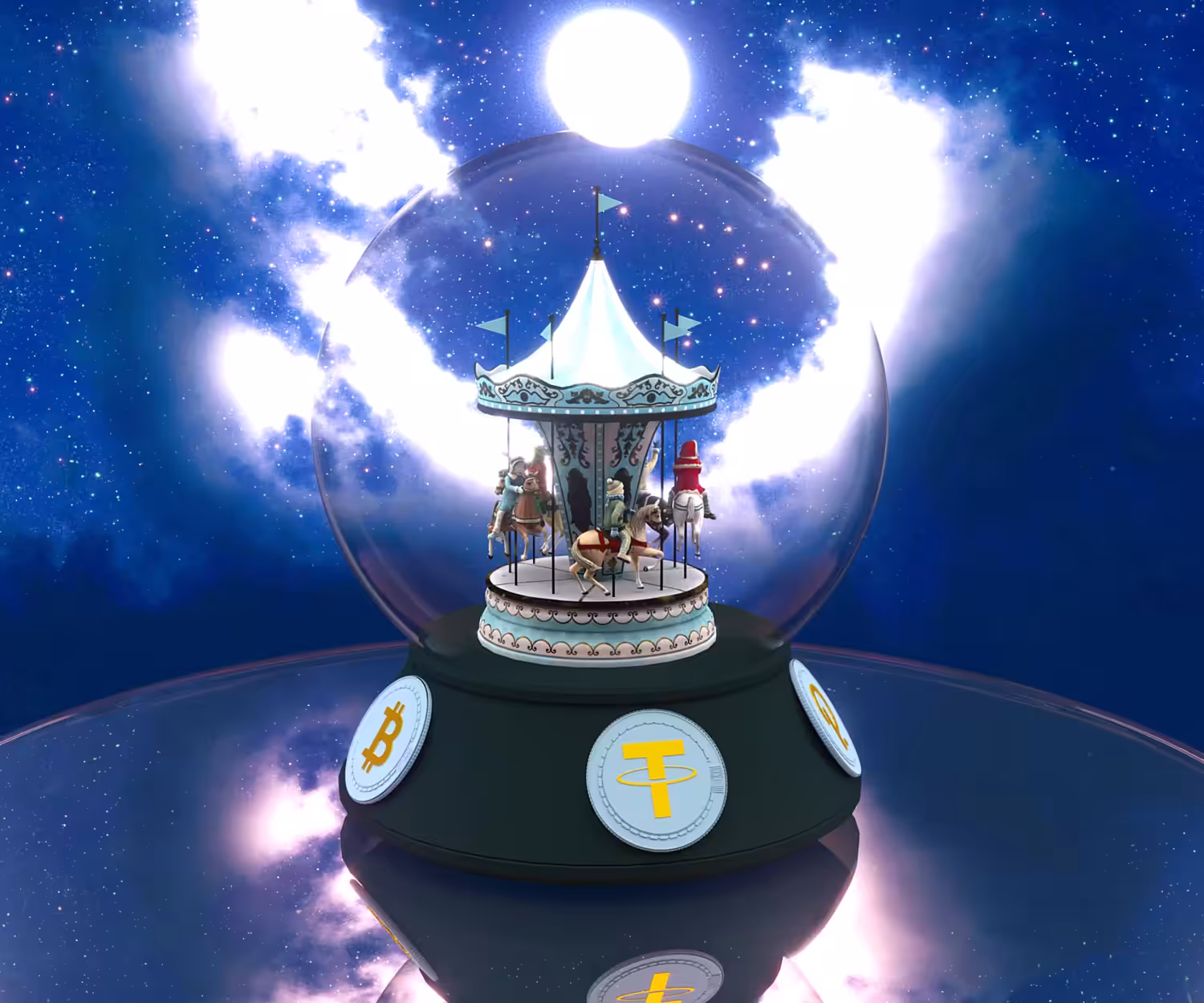 Сryptocarousel "TO THE MOON" 