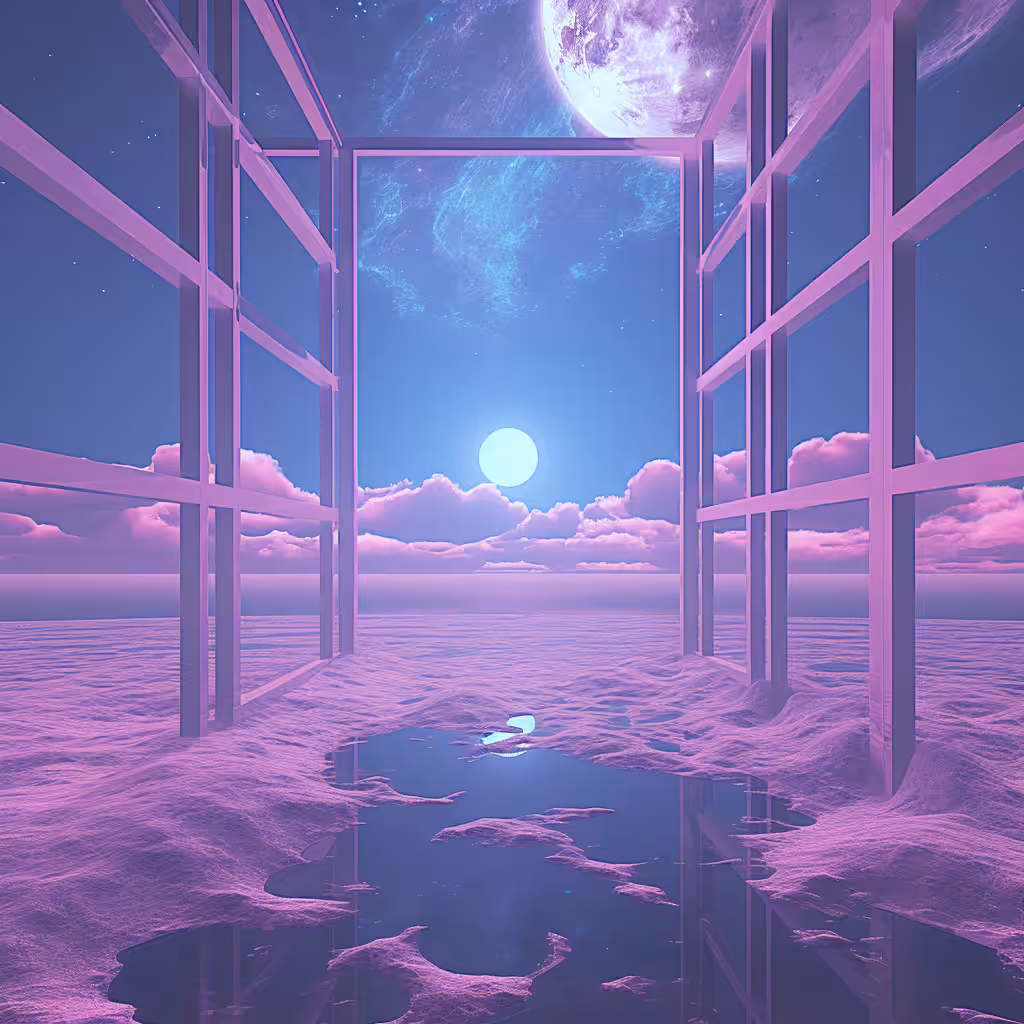 Ethereal Dreamscapes: Vaporwave Visions