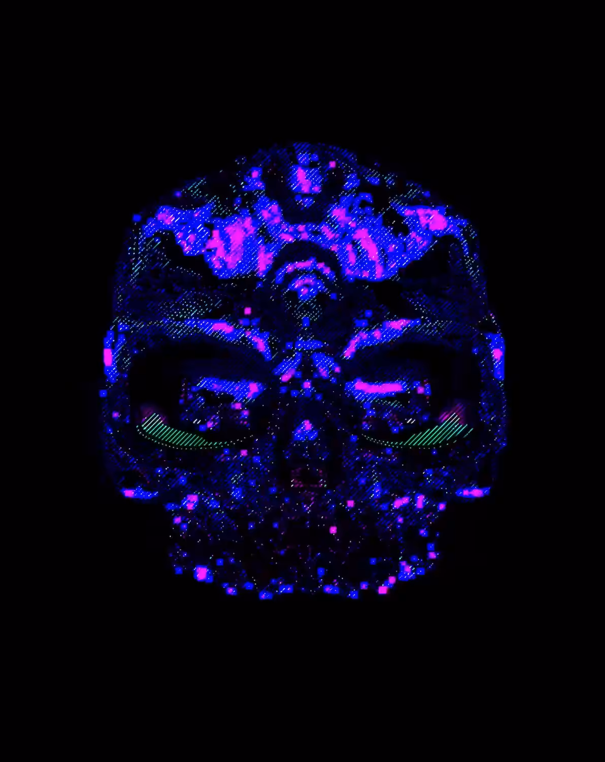 Tech Headz - Purple Glitch - Series 006