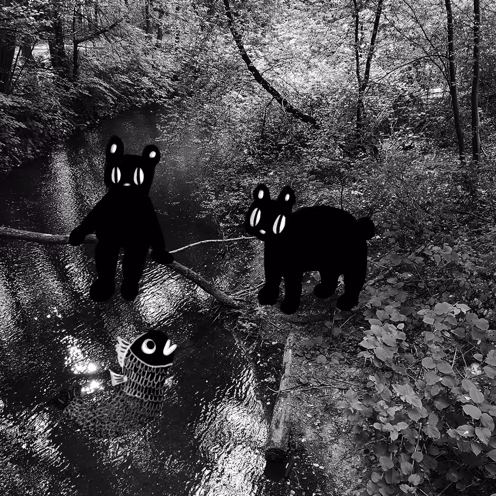 Bear and Fish; Food or Friends?