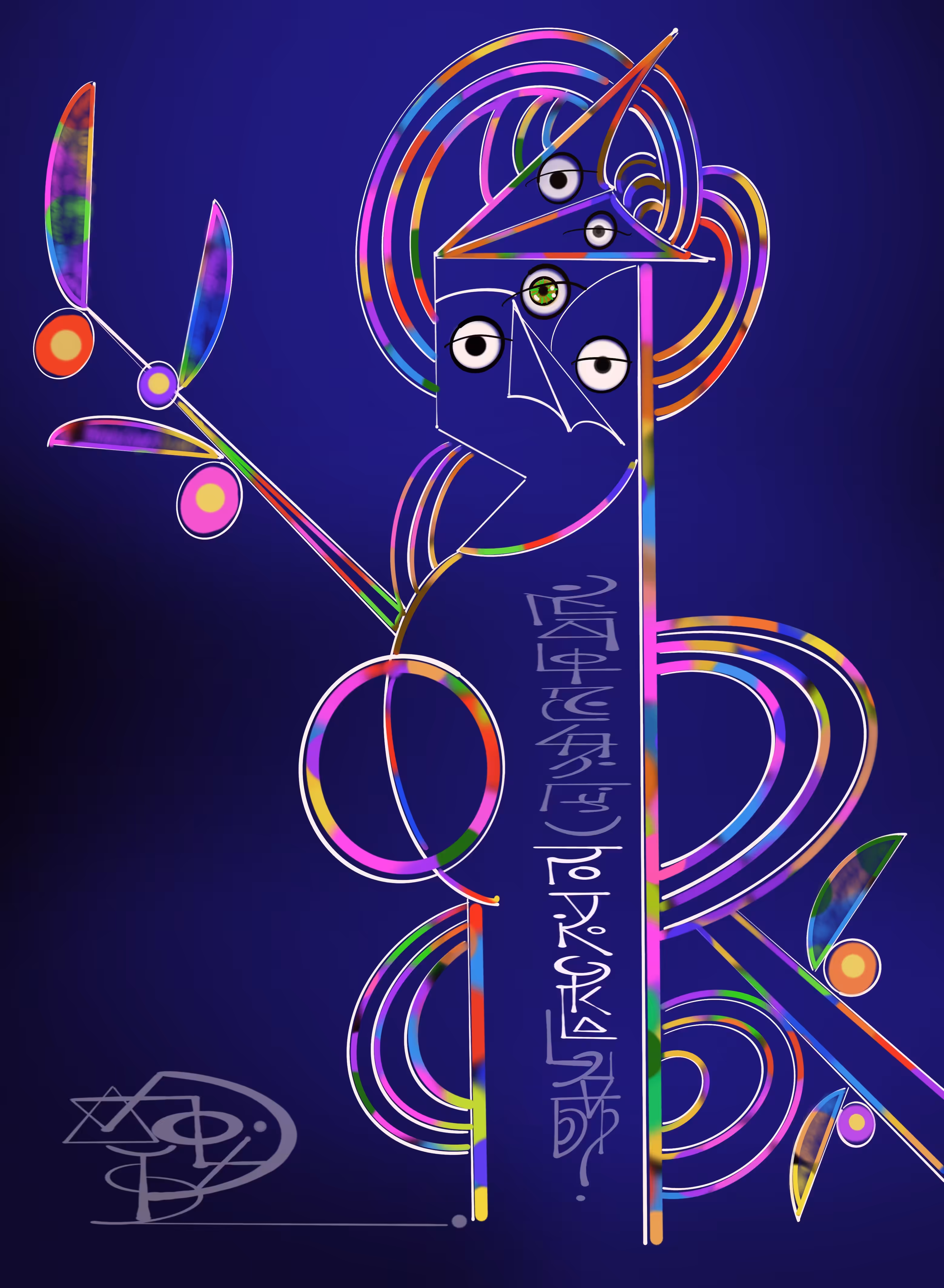Bodhisattva Guanyin with Cosmic Energy and Great Fortune and Longevity