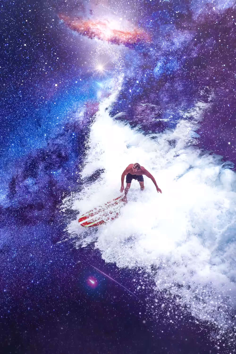 Galactic Surfer with Motion