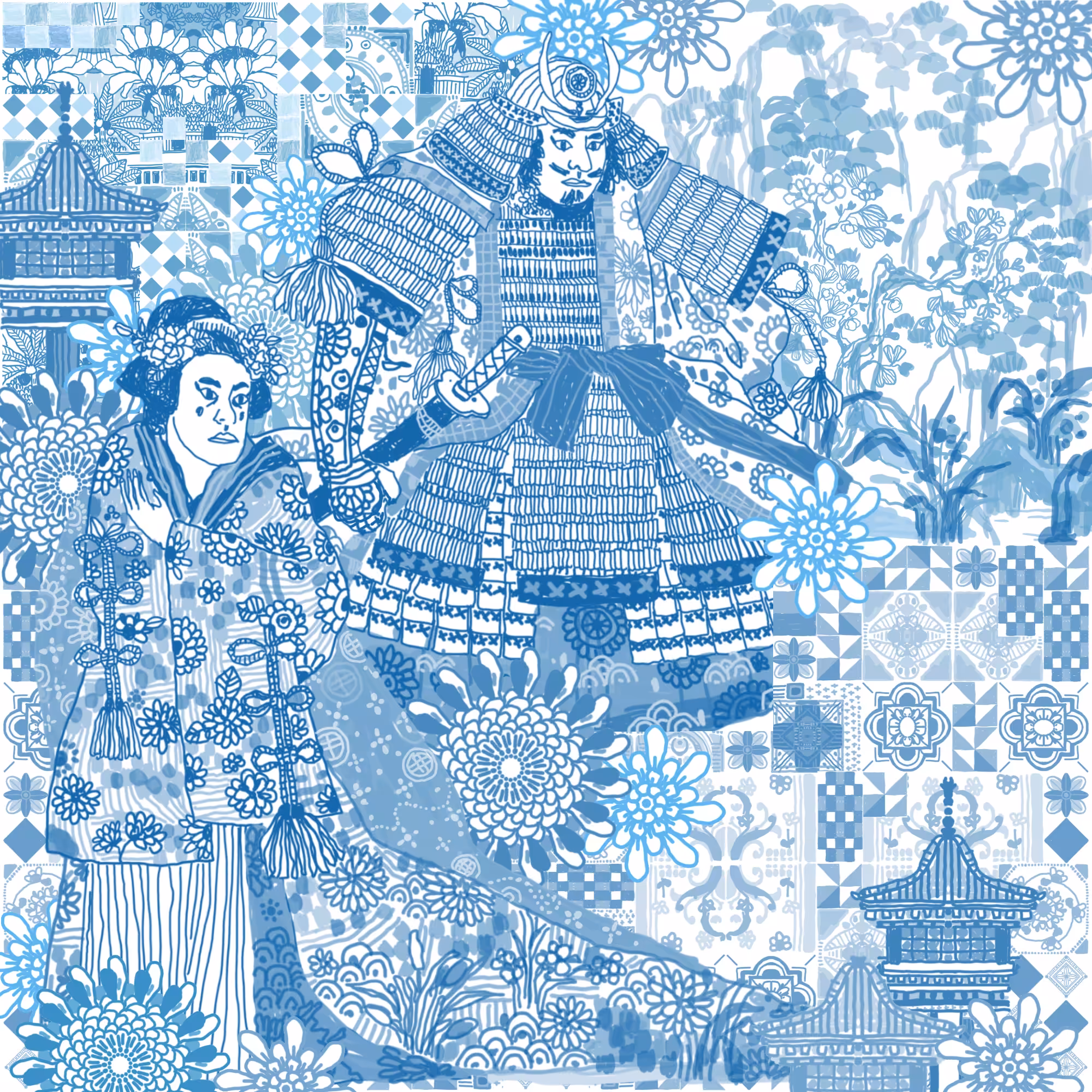 many shades of blue 004