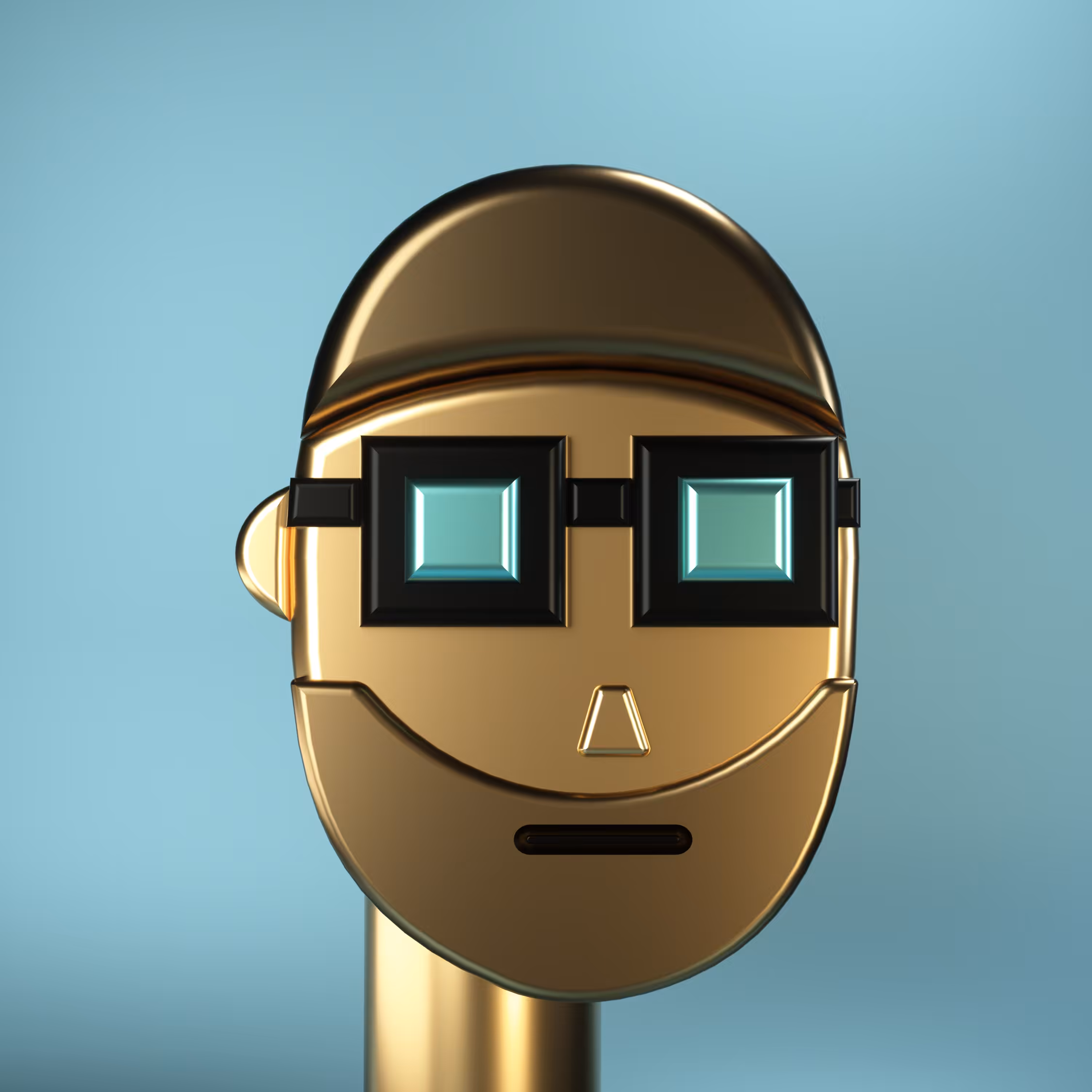 3D Chrome Punks: 3D Chrome Punk #0803