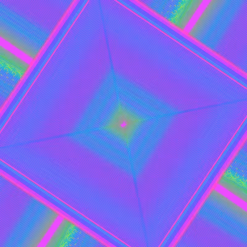 Fibonacci Rainbow Spirals 15 #3