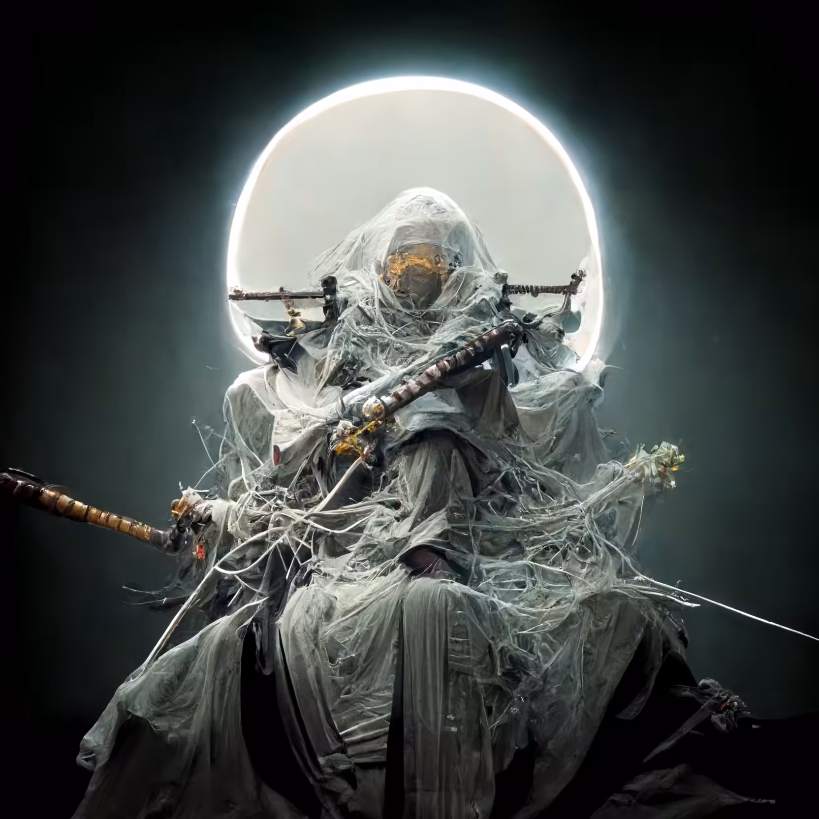 The seated samurai