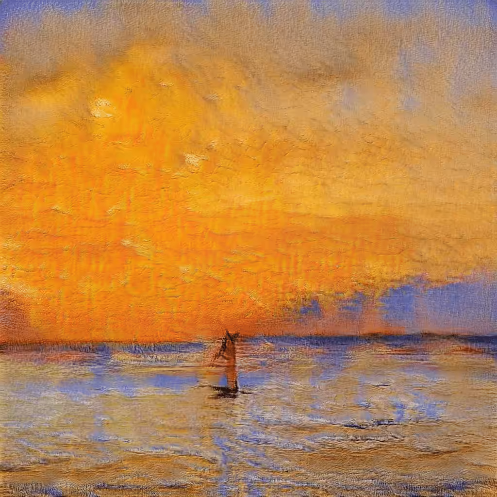 AI imagined painting of the sea #13