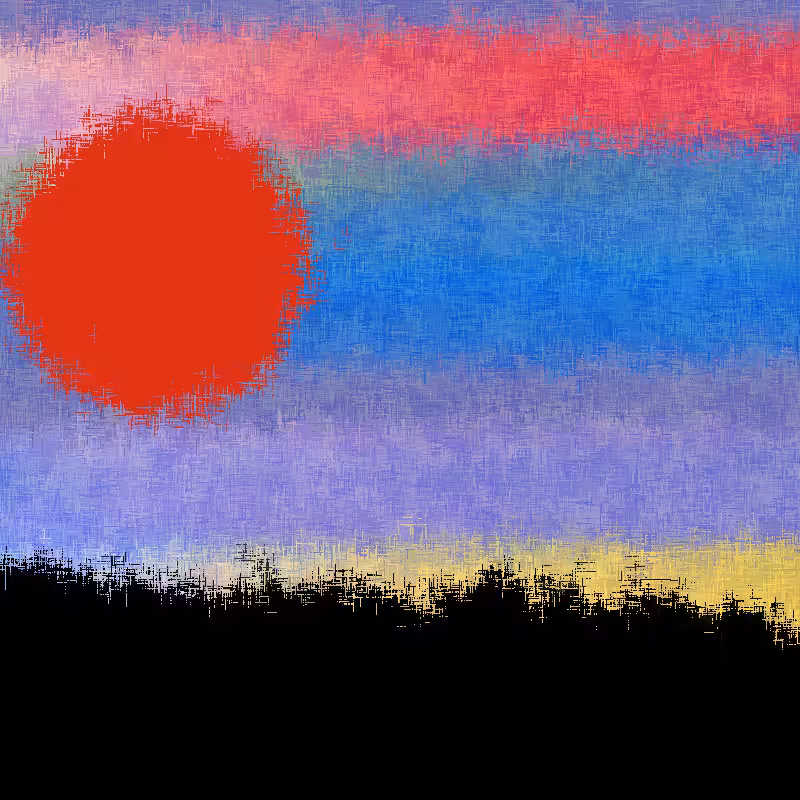 Sunset in memory #28