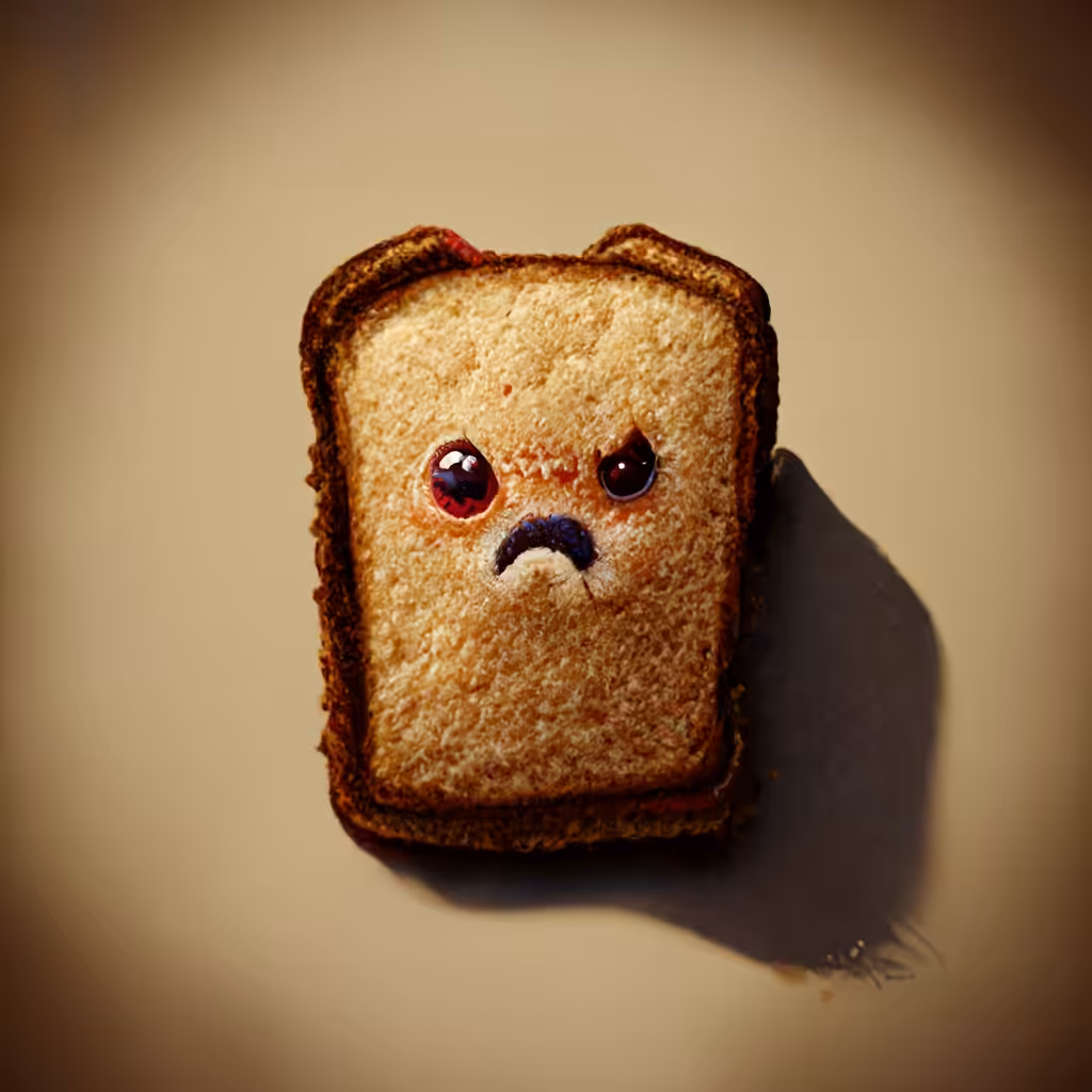 Gus, the Grumpy Toast