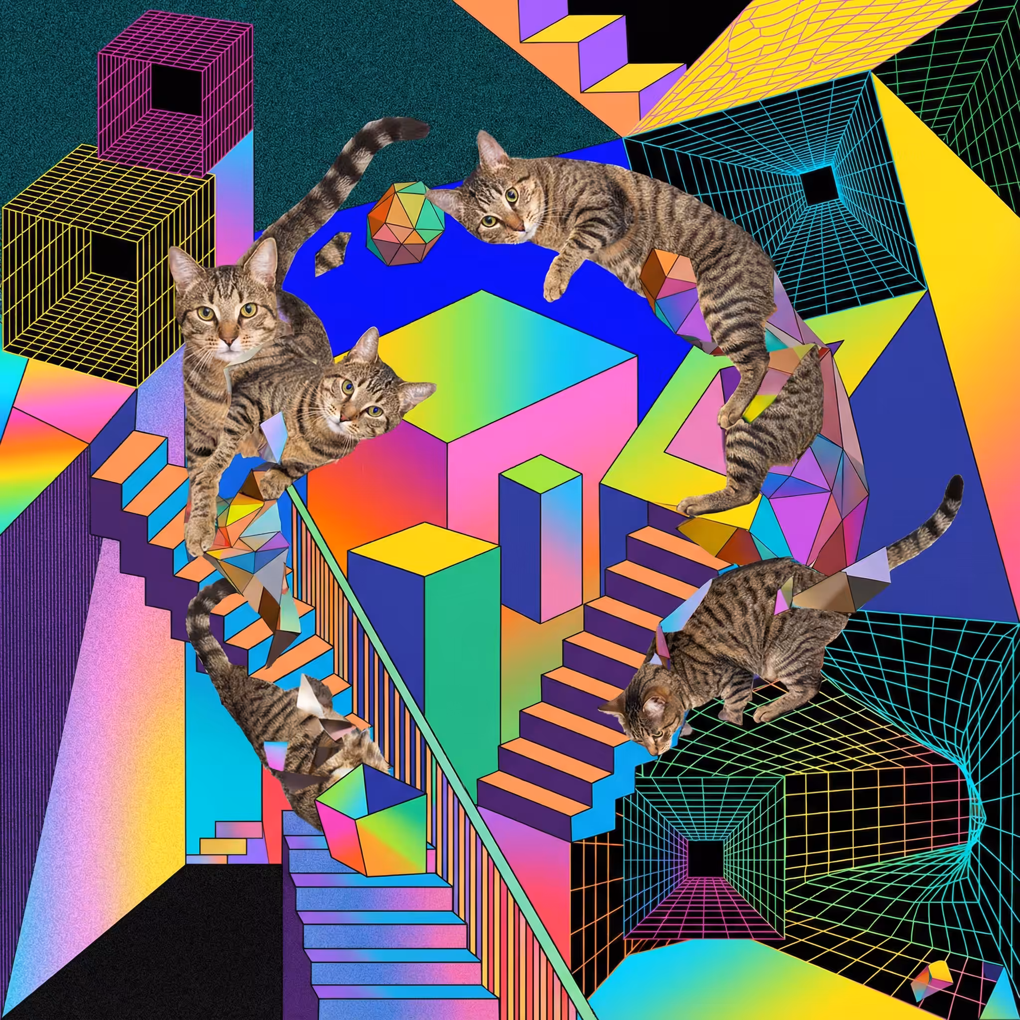 abstract cats #57
