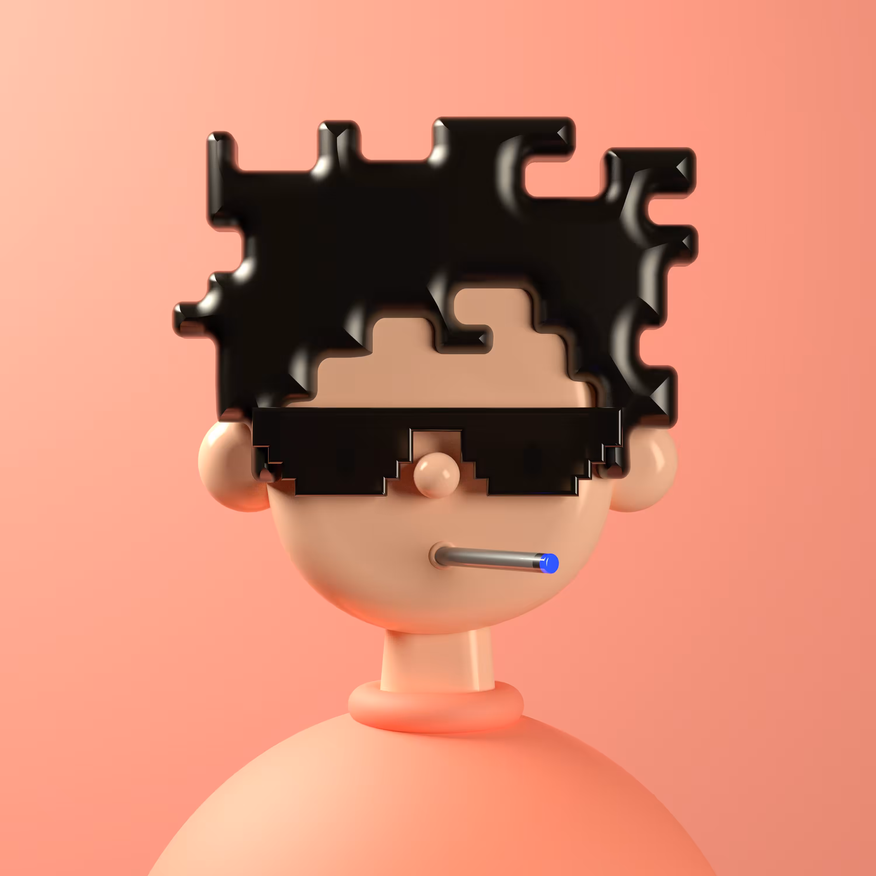 Punk #9252 Toy Face