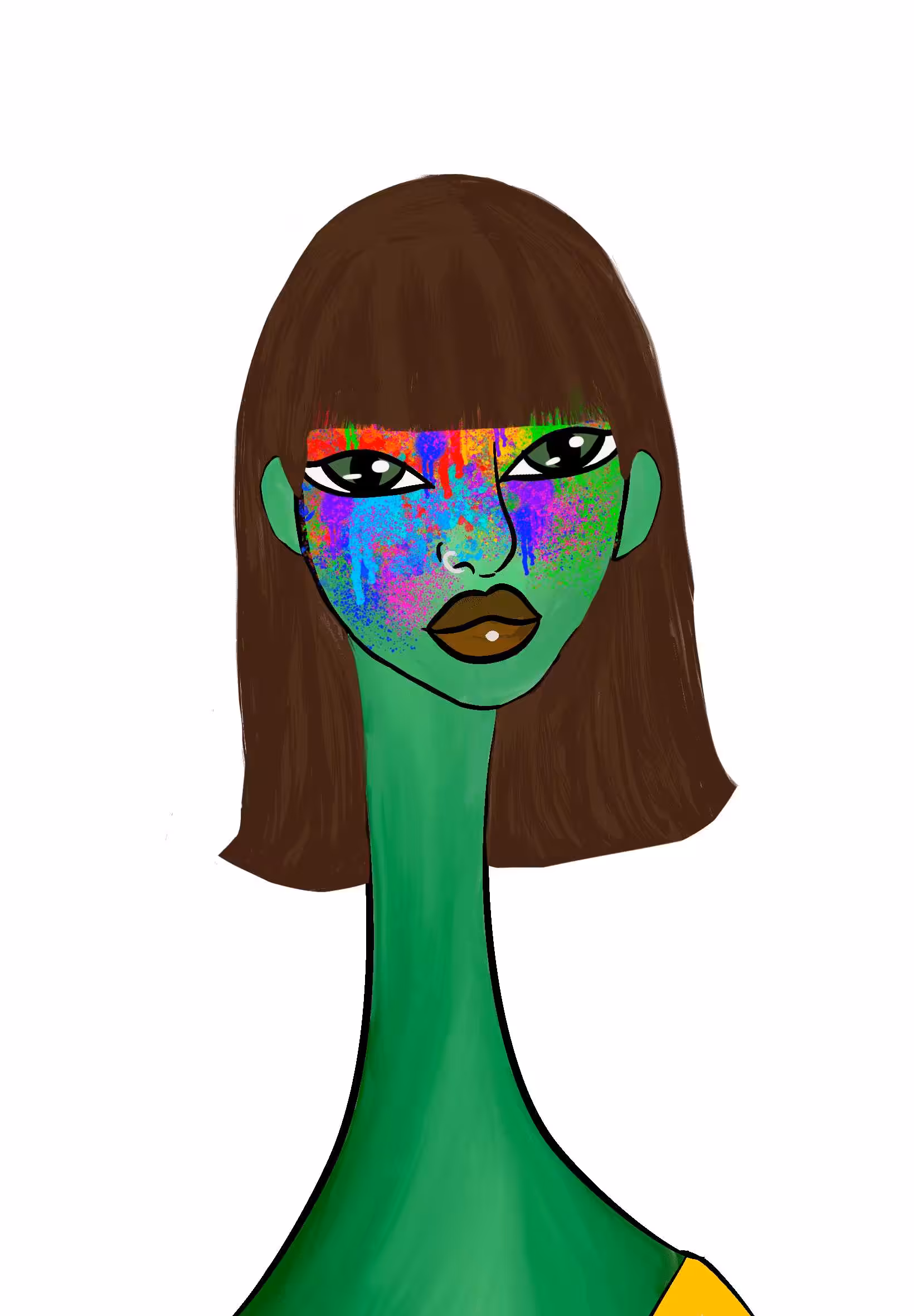 Long Neckie Lady #2471