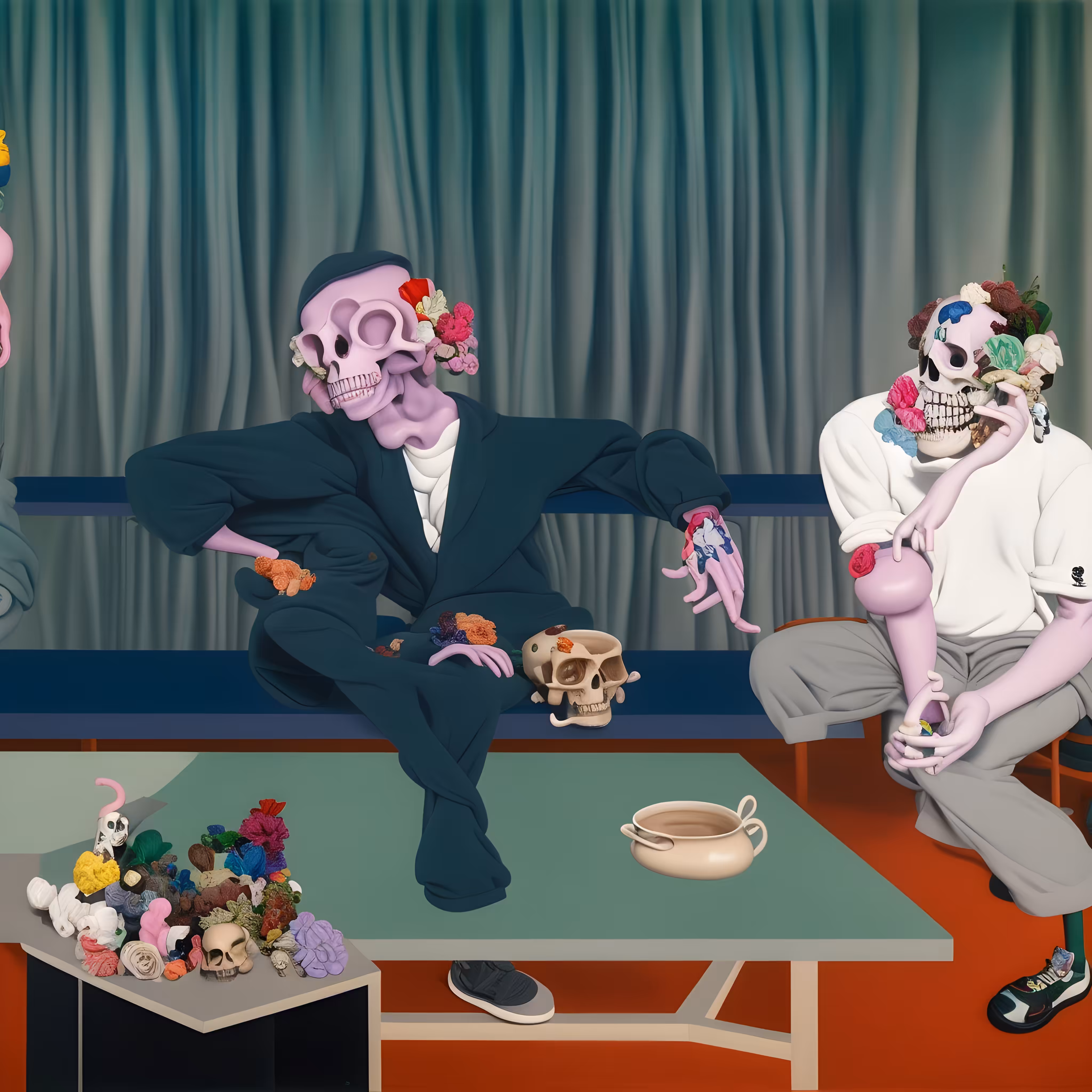 Portrait of George Dyer and Lucian Freud, after Bacon